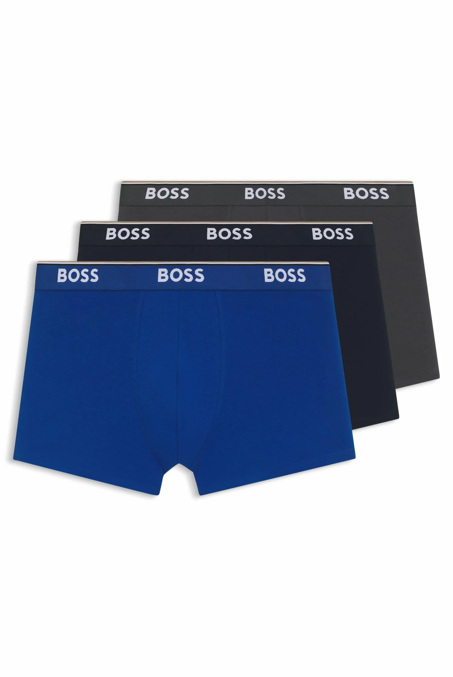 Hugo Boss Mężczyźni Boxer Brief 3P Co/El Bokserki, Wielokolorowy, XXL