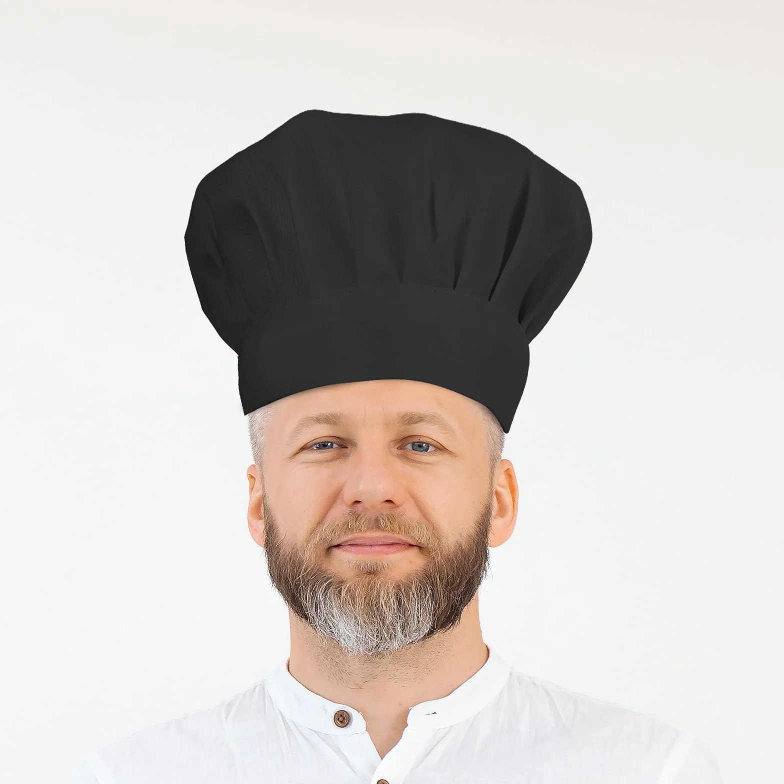 Teaaha 3 czapki kucharskie, uniseks, regulowana, dla dorosłych, mężczyzn i kobiet, do restauracji, gotowania, grilla, pieczenia, mundurek kuchenny (czarny, biały, burgundowy)