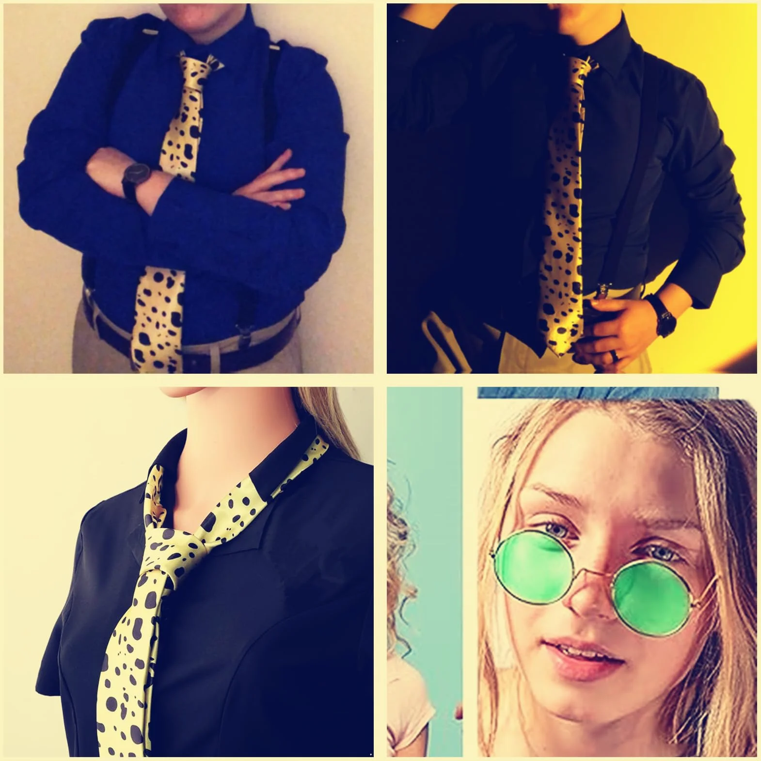 JinYu Kento Nanami Cosplay krawat okulary szpilki i naklejki anime cosplay rekwizyt dla fanów