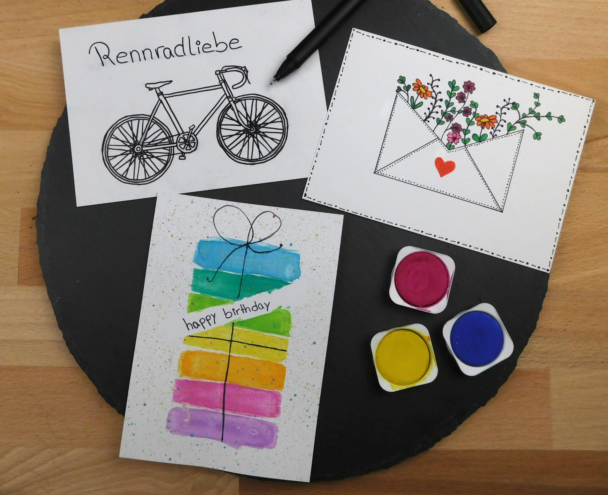 100 pustych pocztówek białych, DIN A6, kreatywne majsterkowanie, tworzenie indywidualnych pocztówek, wysokiej jakości papier do druku artystycznego (300 g/m²)
