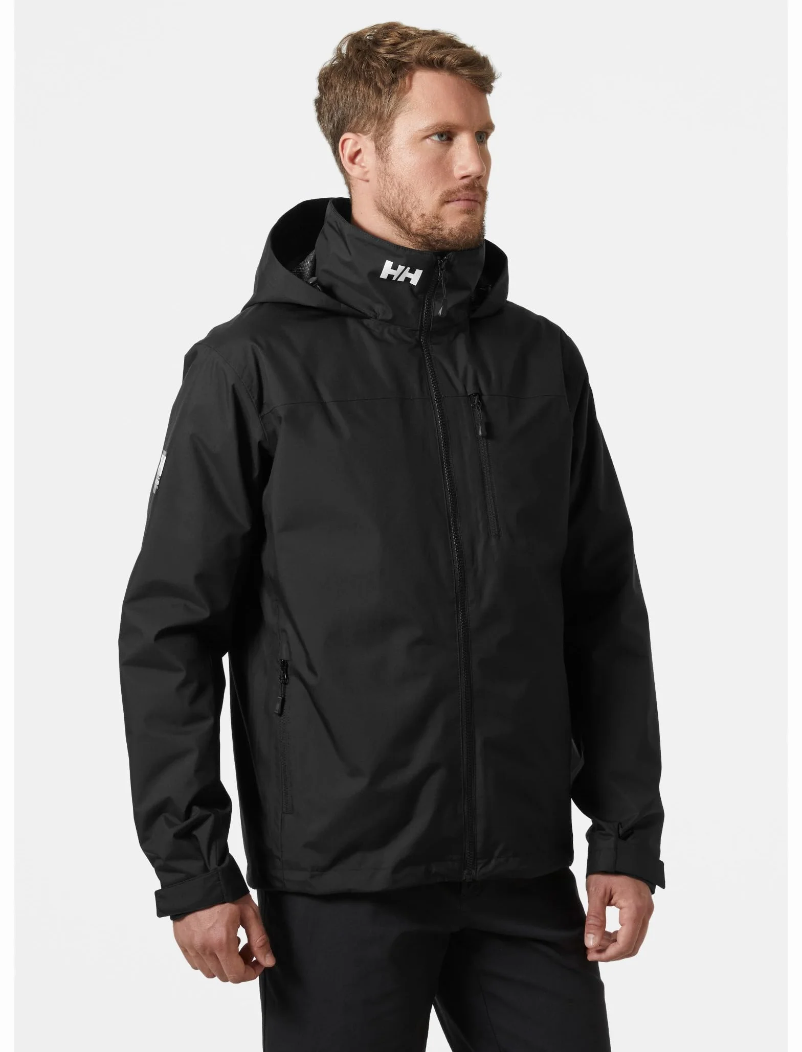 Helly-Hansen Crew Midlayer 2.0 wodoodporne kurtki dla mężczyzn z izolowaną, wiatroszczelną tkaniną żeglarską i pakowanym kapturem