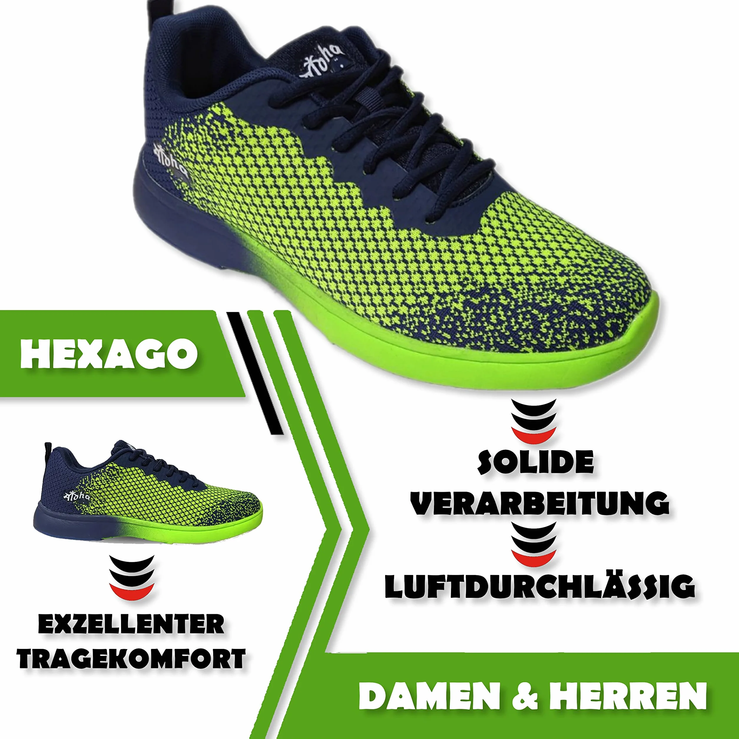 Buty do kręlingu, Aloha HexaGo, dla kobiet i mężczyzn, dla osób prawo- i leworęcznych, rozmiar buta 35-49