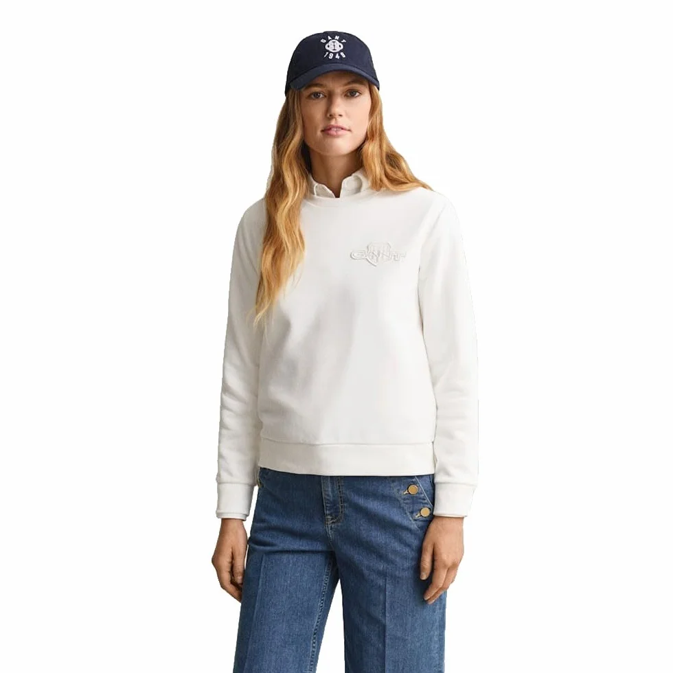 GANT Bluza sportowa Kobiety Reg Tonal Shield C-neck Sweat