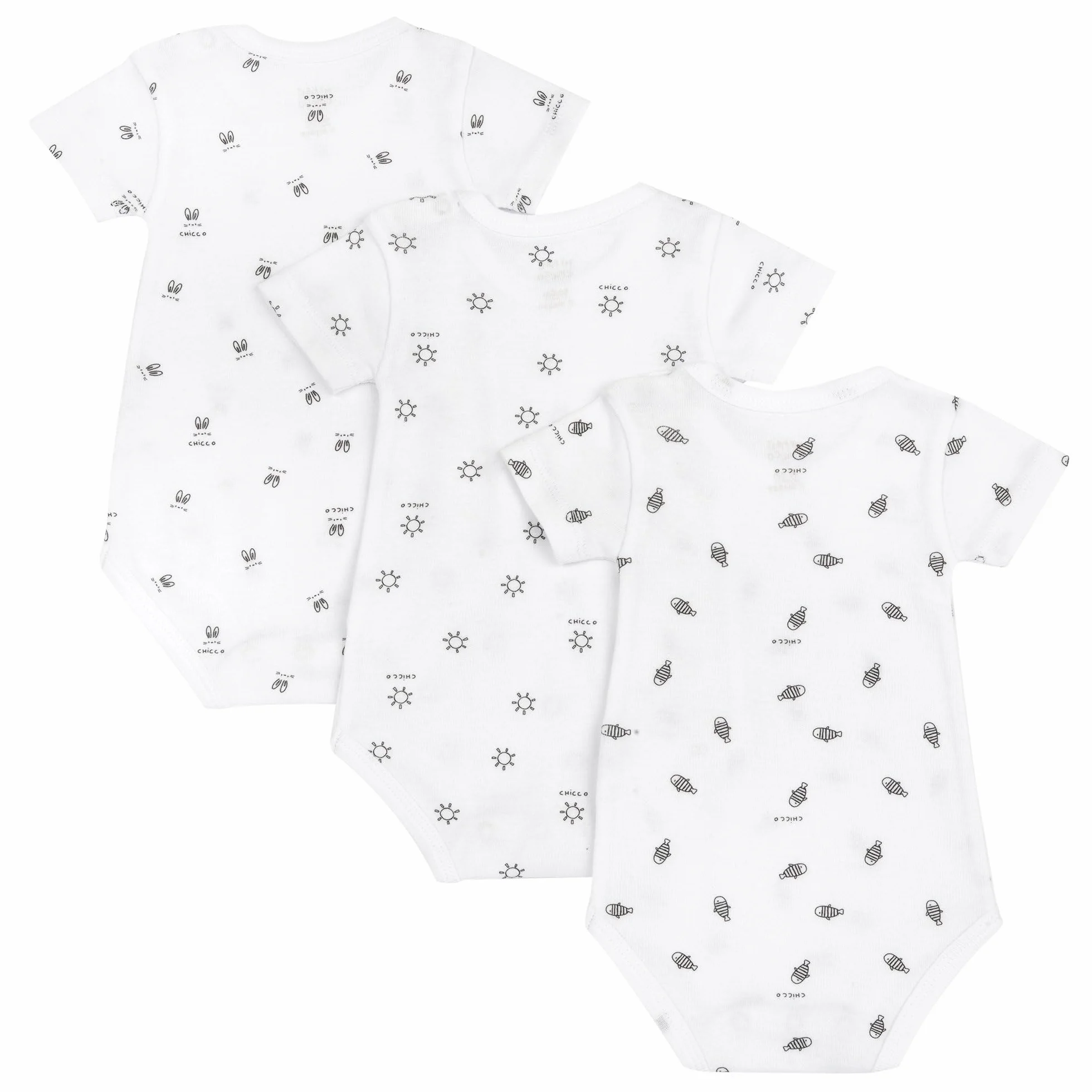 Chicco Trzy body, Kolor biały, 24 miesi?cy