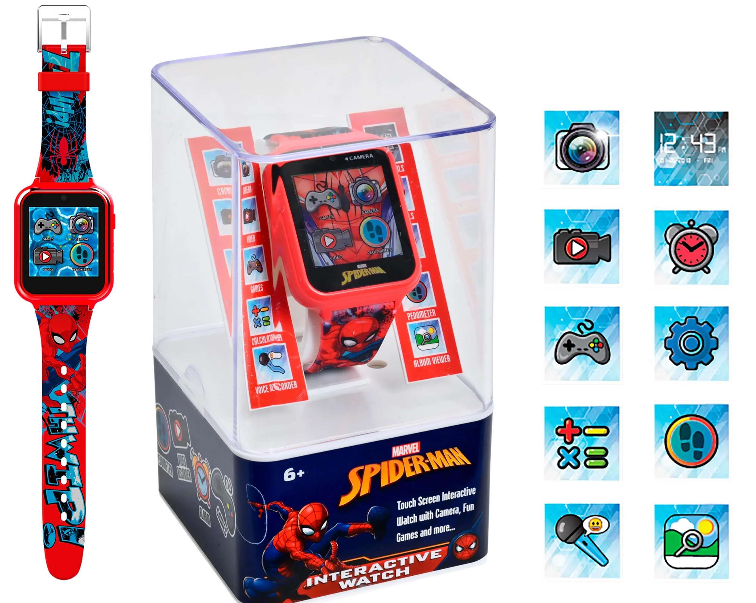 Kids Euroswan SPD4588 Smartwatch Spiderman, Wielobarwny