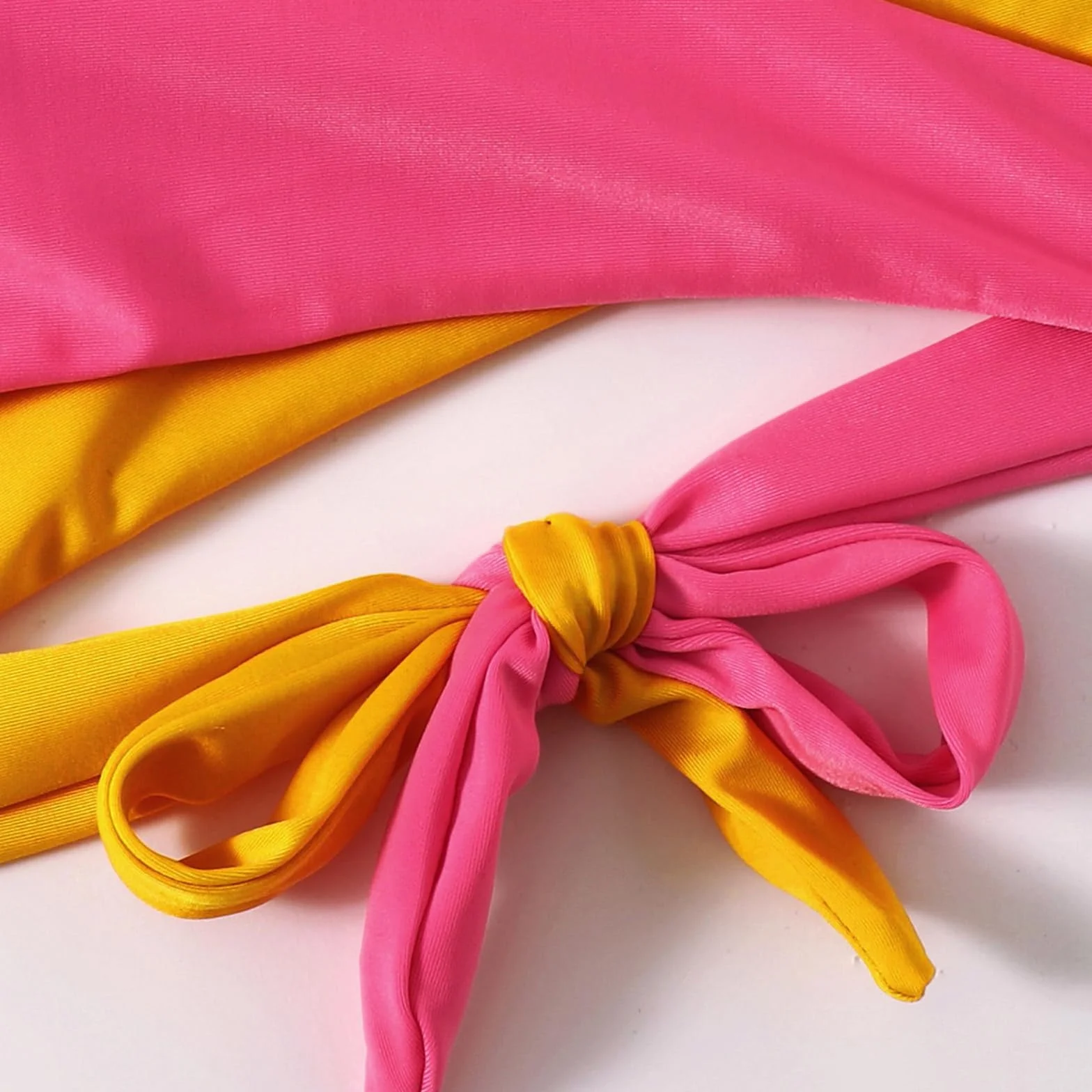 Damski zestaw bikini, dwuczęściowy kostium kąpielowy, bikini, dekolt w kształcie litery V, bikini, kostium kąpielowy dla kobiet, push up, seksowny