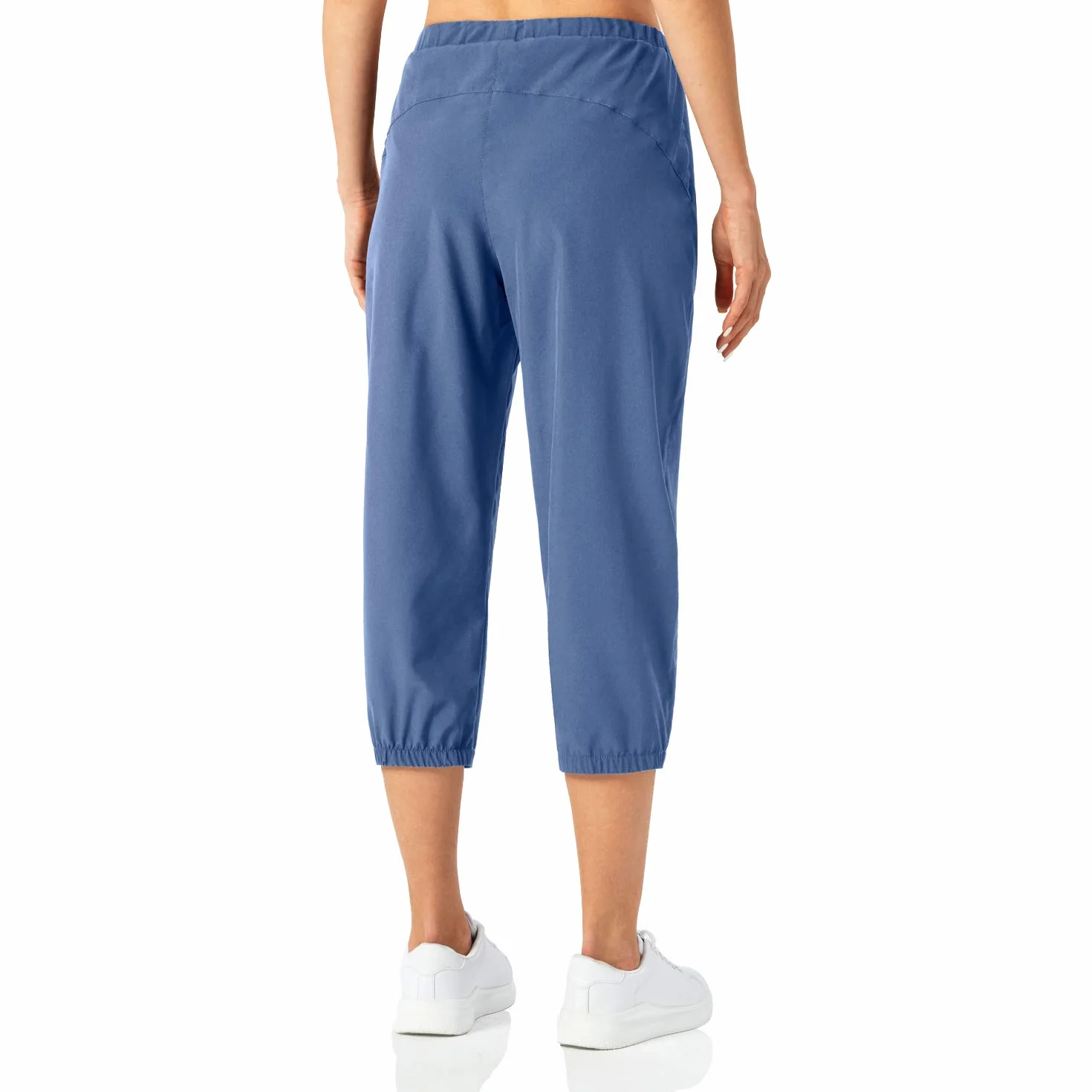 Butrends Lekkie spodnie jogger capri damskie szybkoschnące spodnie treningowe 3/4 fitness krótkie spodnie do biegania Casualowe spodnie trekkingowe z kieszenią