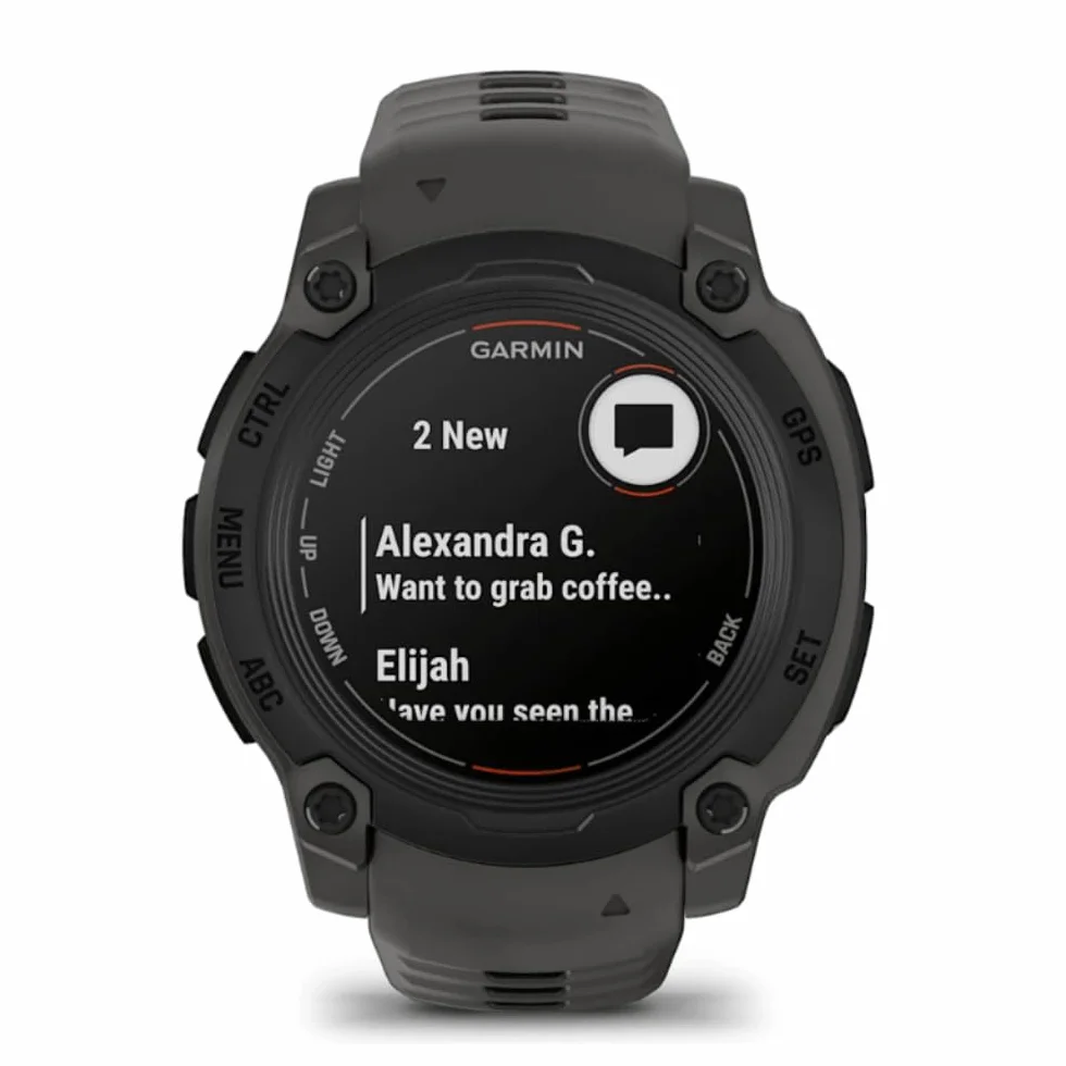 Garmin Instinct E [Renewed], 40 mm wytrzymały smartwatch GPS z istotnymi inteligentnymi funkcjami, wbudowane aplikacje sportowe, super wytrzymałe funkcje konstrukcyjne, czarna luneta z paskiem