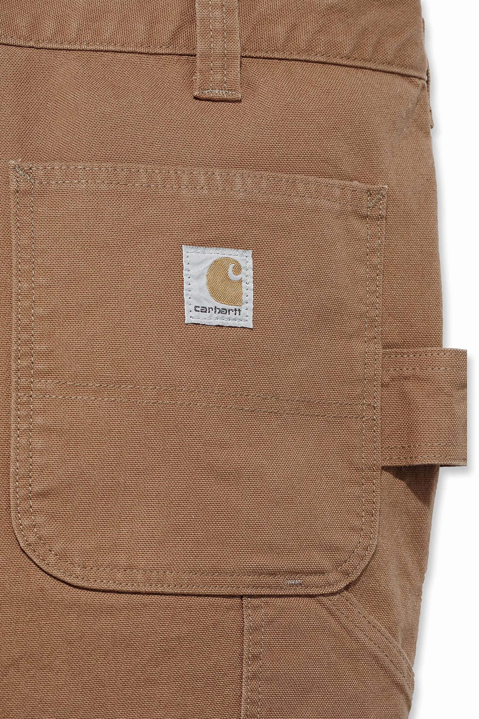 Carhartt Spodnie robocze Mężczyźni Carhartt Spodnie ogrodniczki o prostym kroju ze stretchem (1 w zestawie)