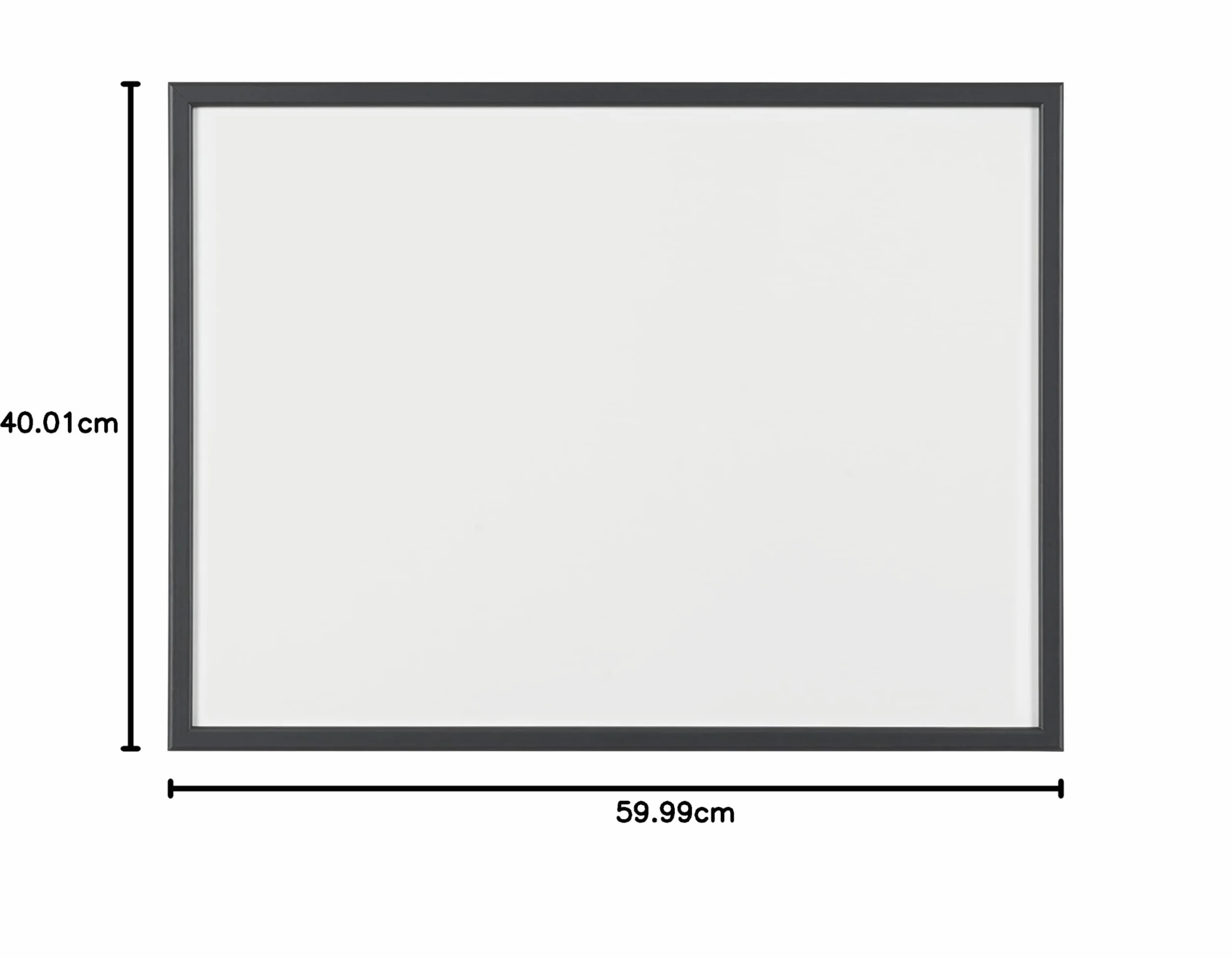 Bi-Office - tablica magnetyczna, sucha ścierka - 60 x 40 cm 60 x 40 czarna