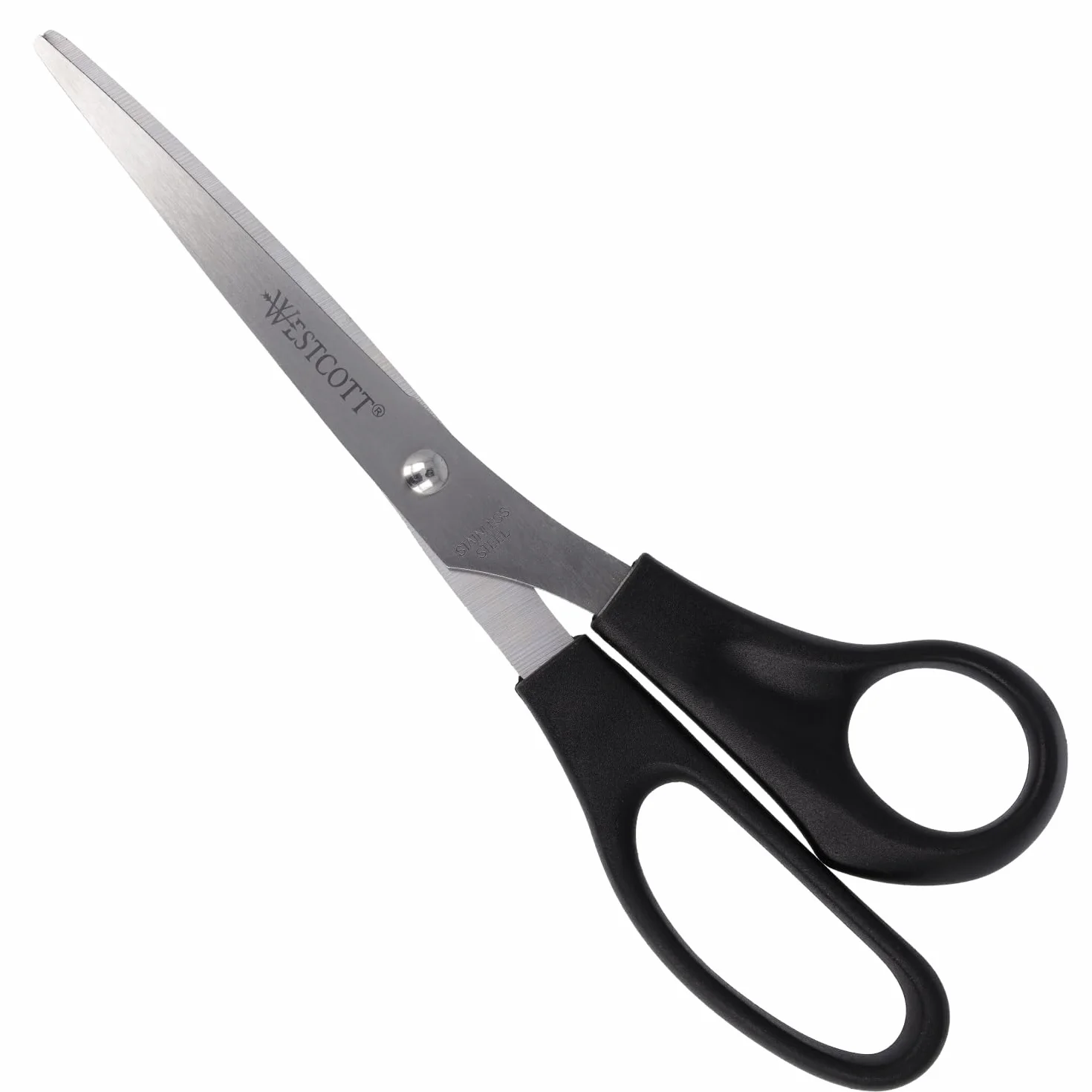 Westcott E-31181 00 nożyczki biurowe ze stali nierdzewnej, czarne, 21 cm
