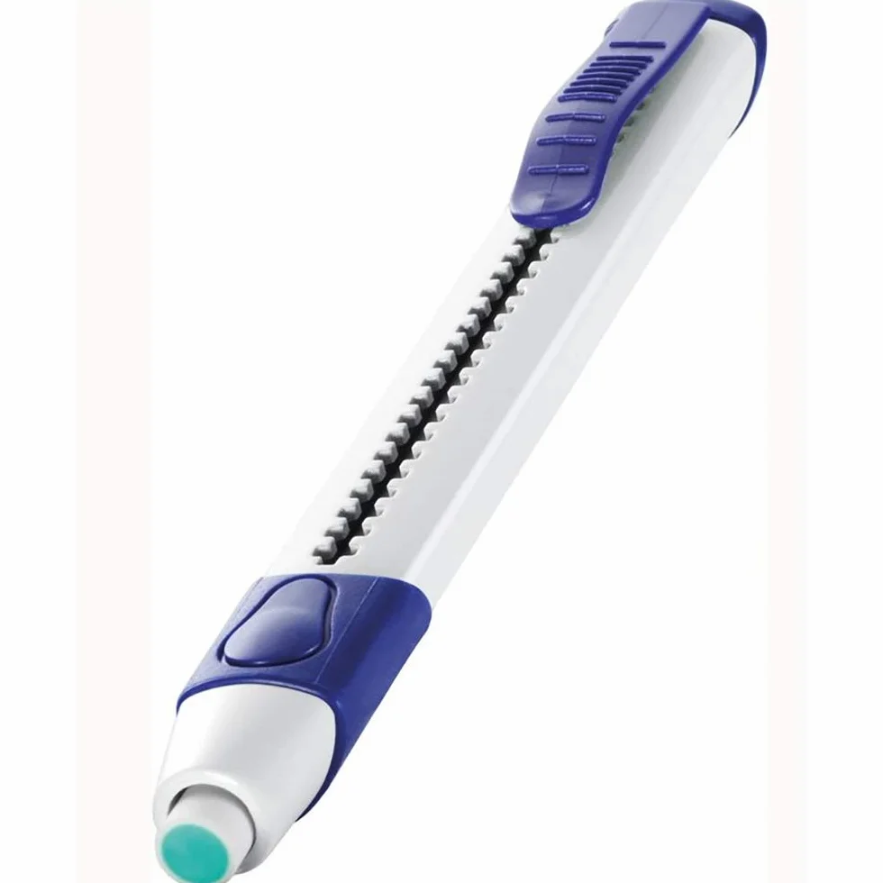 Maped - wydajny, ergonomiczny trójkątny długopis do mazania Technika Ultra Gom-pen – 1 mazak + 1 dodatkowa gumka do ścierania