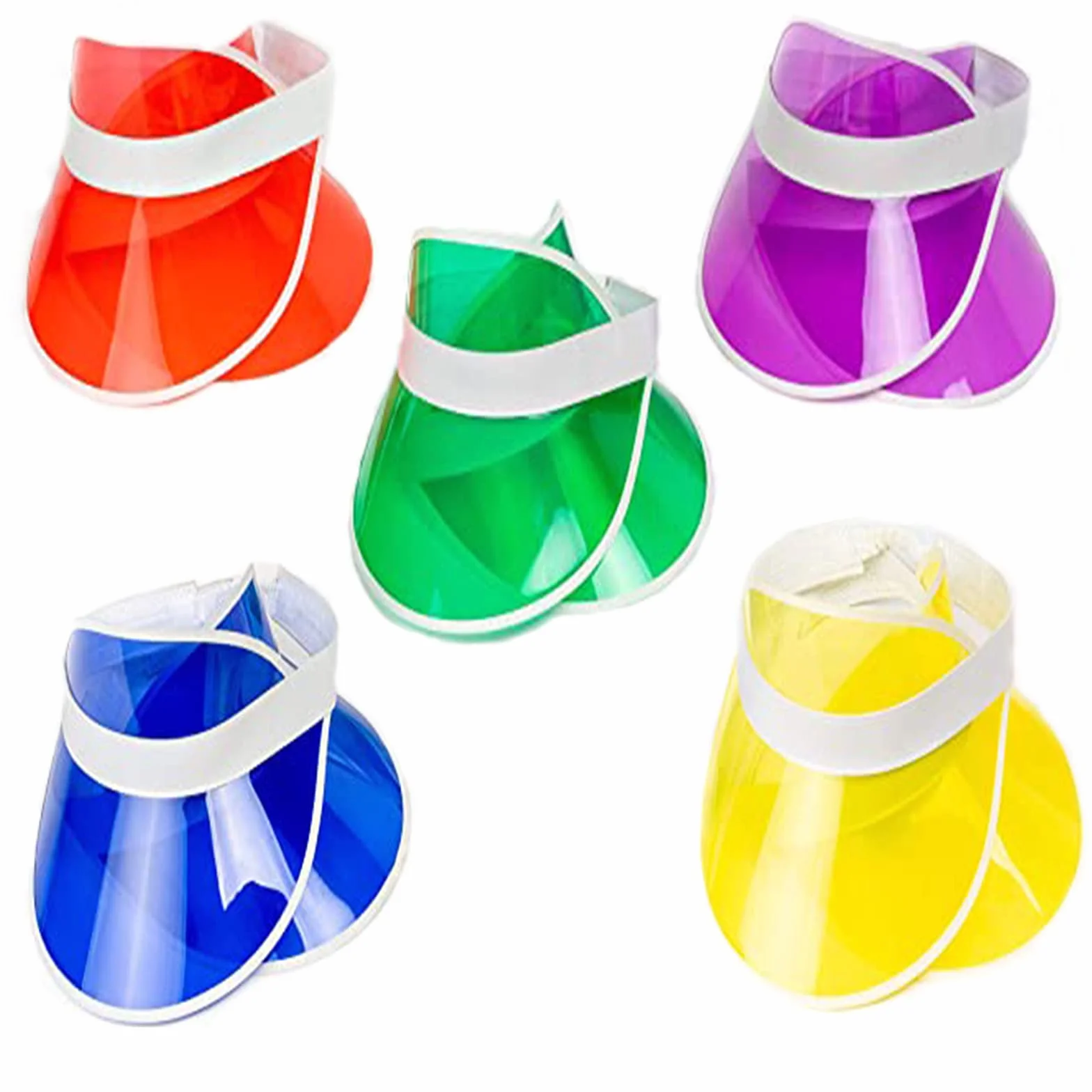 Fayemoon 10 sztuk wizjerów przeciwsłonecznych, kapelusz przeciwsłoneczny unisex, oddychający kapelusz plażowy, kapelusz letni, do golfa, baseballu, tenisa, męski, damski