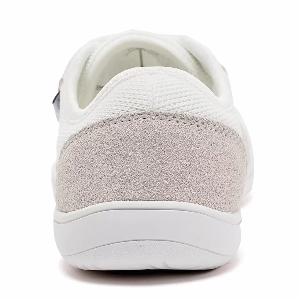HOBIBEAR Unisex szerokie buty do chodzenia boso dla mężczyzn i kobiet, do biegania w terenie, minimalistyczne, lekkie i oddychające, biały, 42 EU