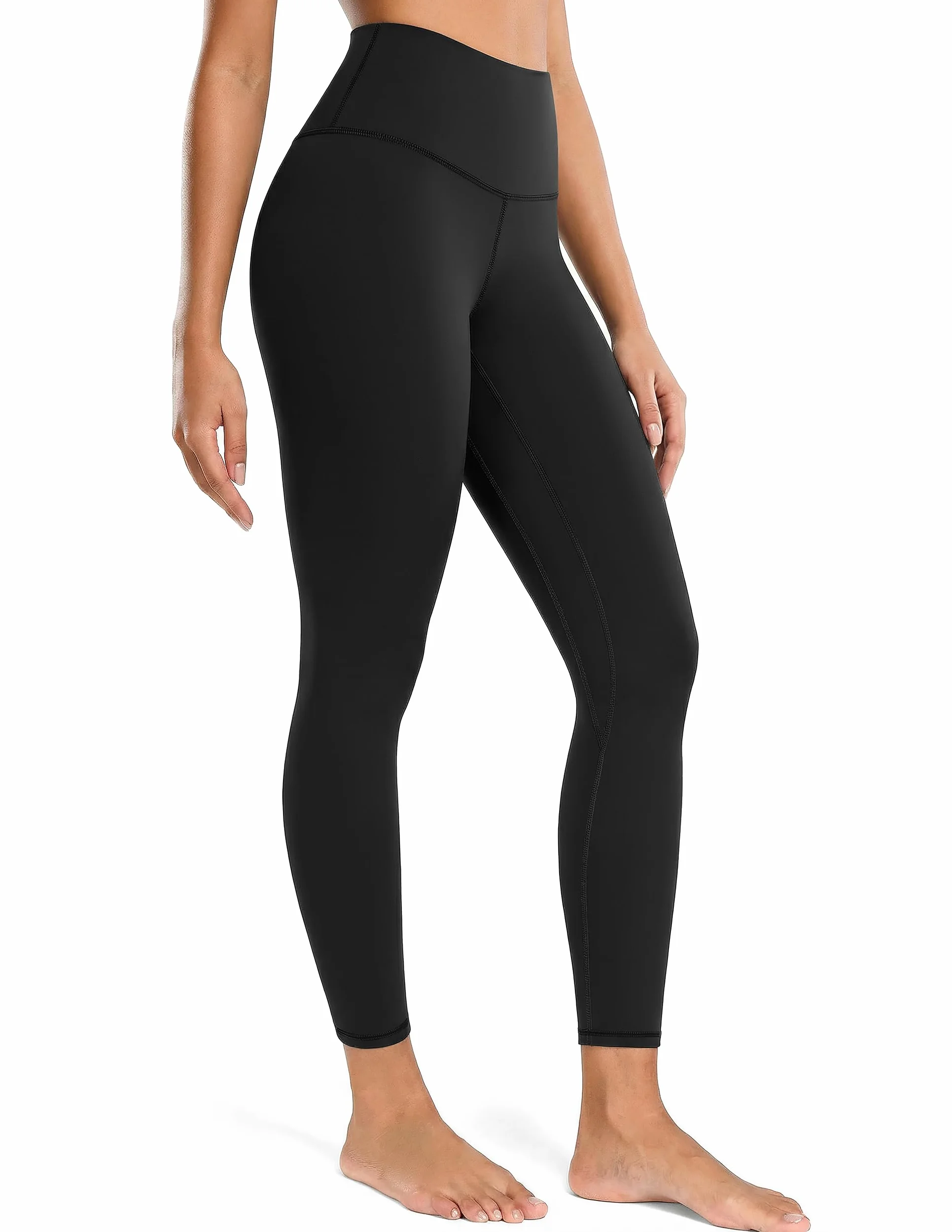 Colorfulkoala Damskie legginsy treningowe z wysokim stanem, kontrola brzucha, ultra miękkie spodnie do jogi 63 cm