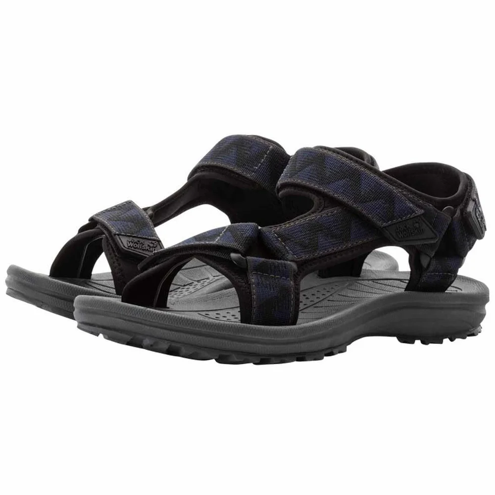 Jack Wolfskin Męskie sandały Wave Breaker M, Midnight Blue, 48 EU, niebieski (midnight blue), 48 EU