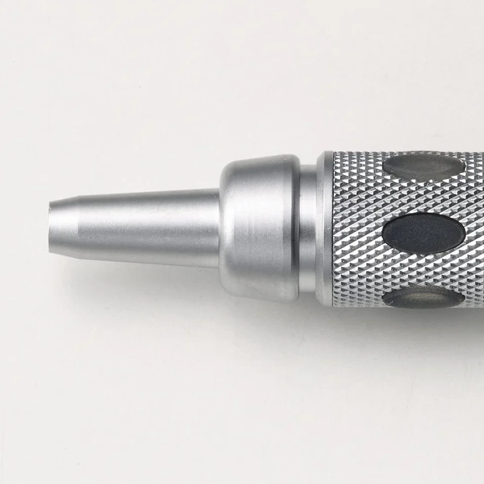 Pentel PG1017C PG1017-C GraphGear1000 ołówek automatyczny, grubość kreski 0,7 mm, obudowa ze stali nierdzewnej ze wskaźnikiem twardości, podwójna strefa chwytu, w pełni opuszczana prowadnica wkładu 4