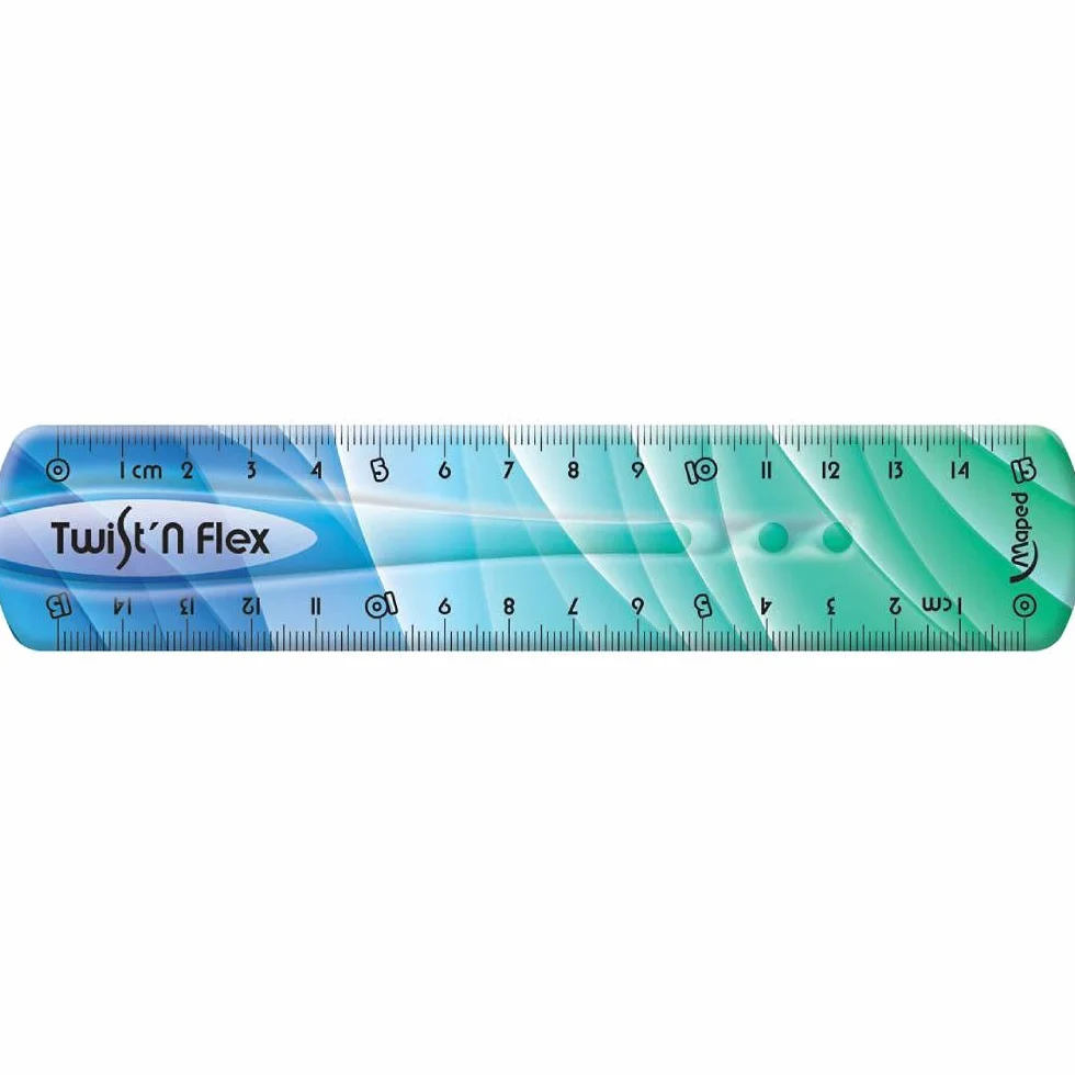 Maped Twist Flex Decor 279115 Linijka, Wielokolorowy, 15cm