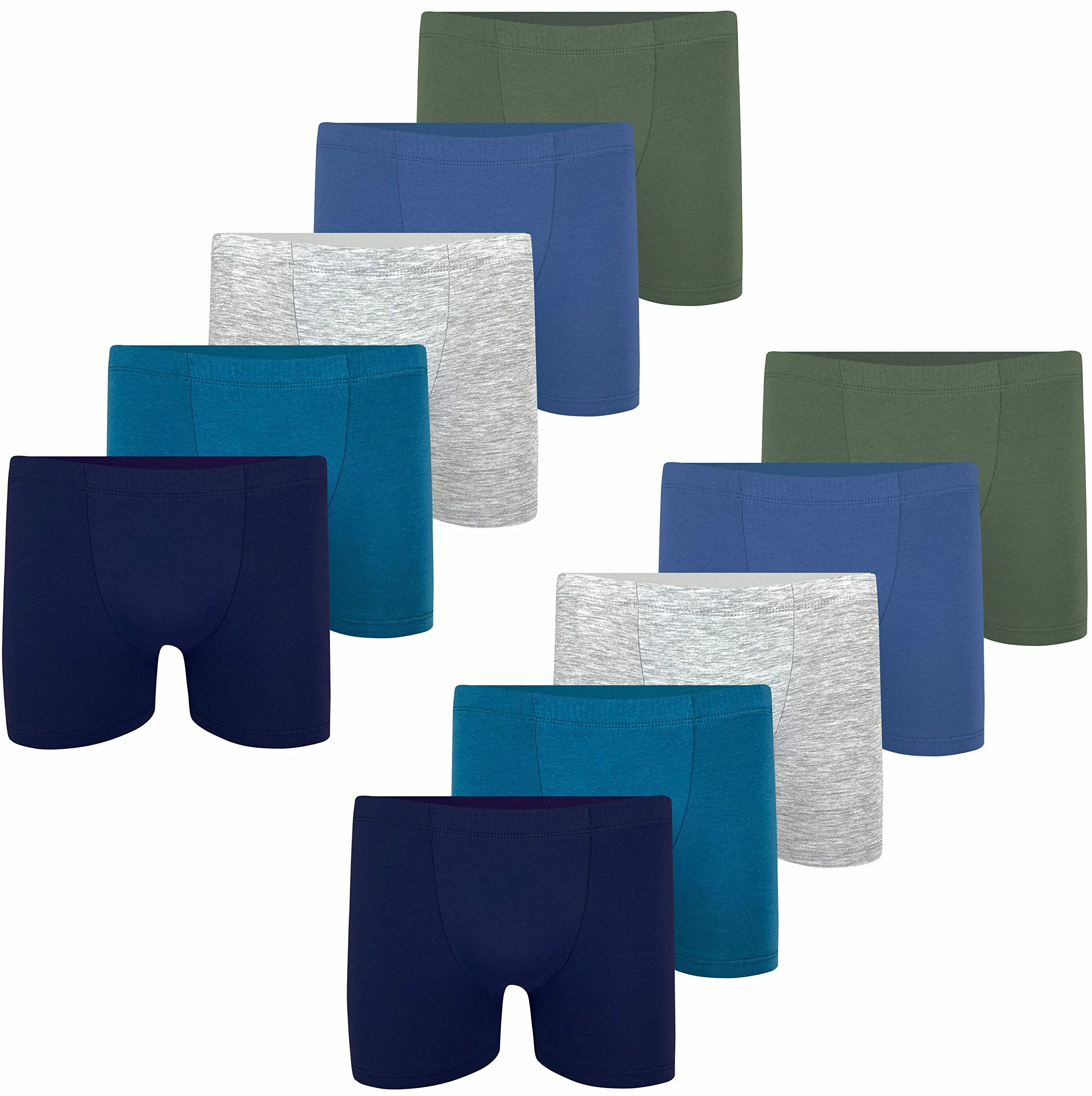 LOREZA ® 10 chłopięcych bokserek z bawełny rozm. 92-170