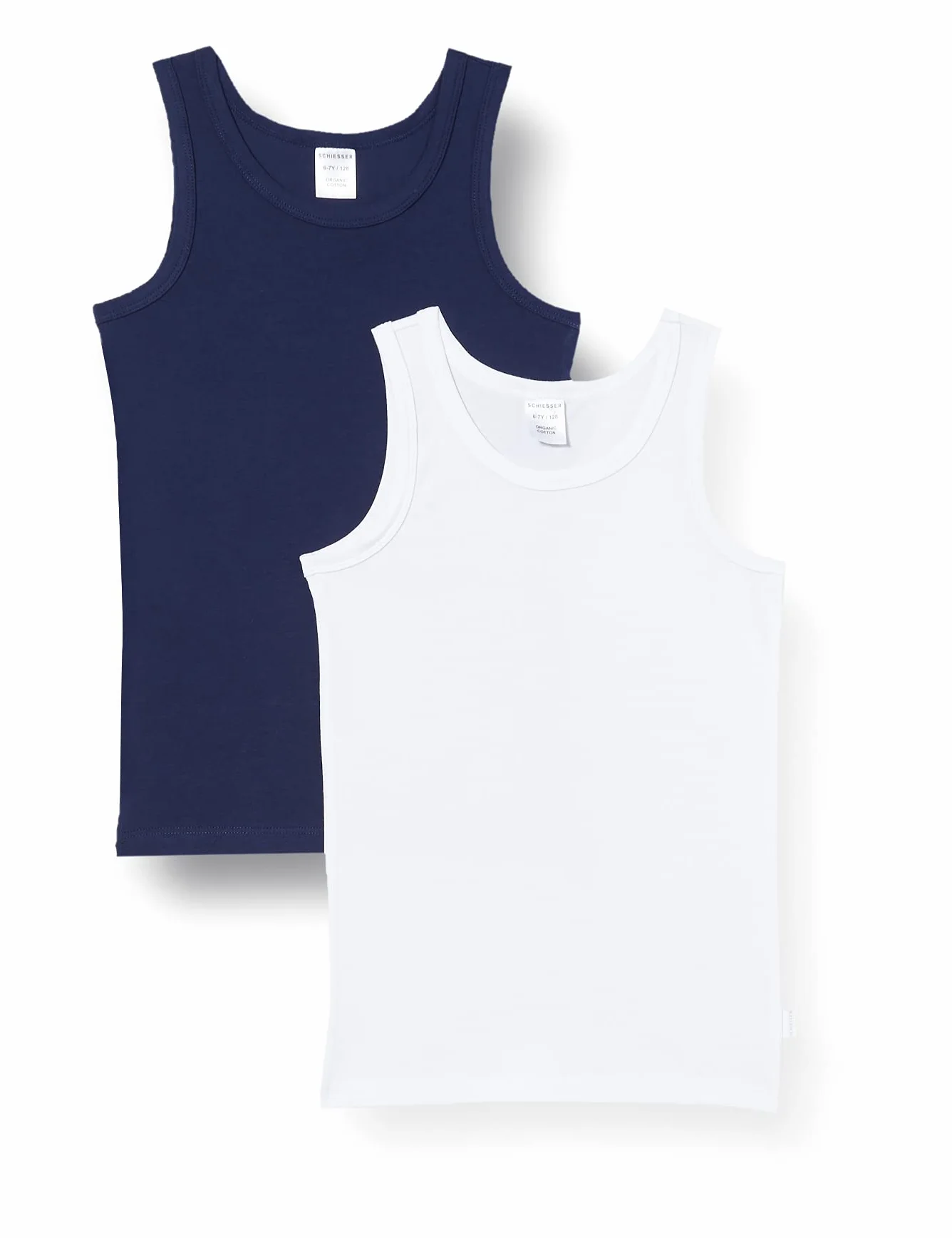Schiesser Bielizna Chłopcy Jungen Unterhemden 2 Pack