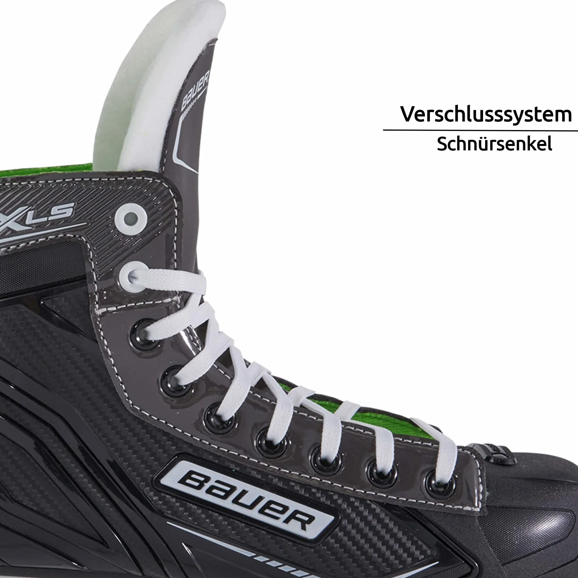 Bauer Męskie buty do jazdy na łyżwach rozmiar 43 płozy ze stali nierdzewnej, czarne łyżwy do hokeja na lodzie, EU, czarny, 43 EU