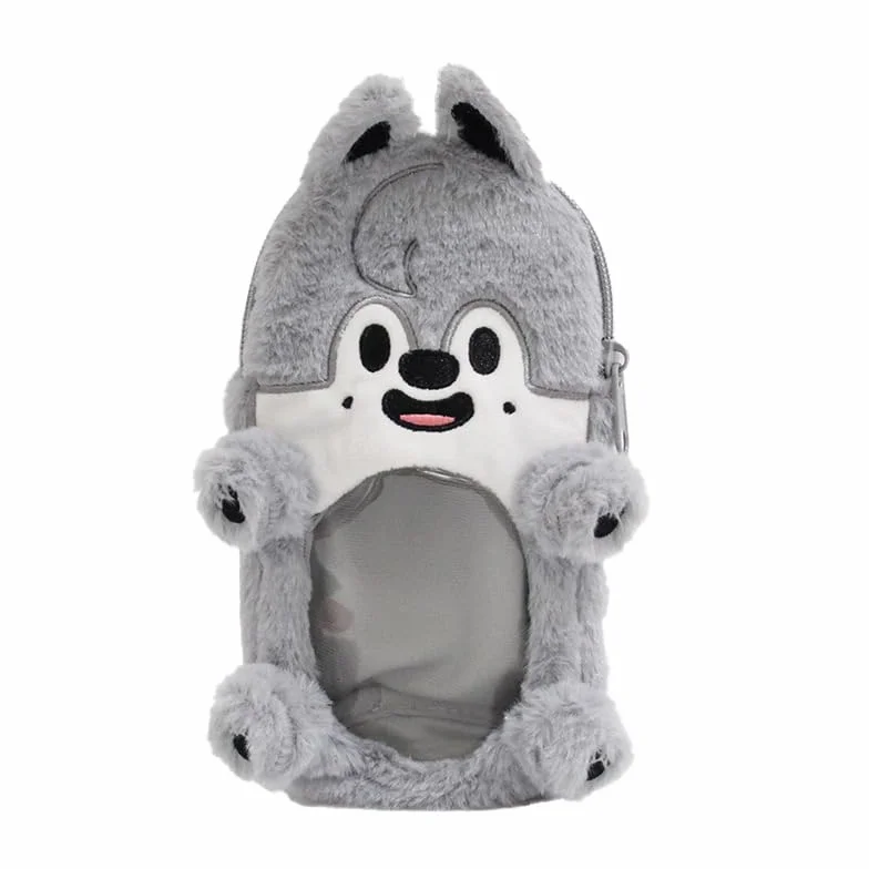Generisch Sk-zoo Ita torba z breloczkiem do kluczy "STAY" 21 x 11 cm przezroczysta torba Stray-Kids Display torba wilk Chan Jiniret Bbokari etui na artykuły piśmiennicze