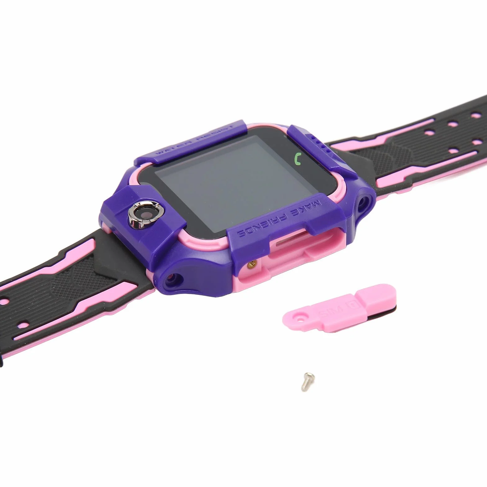 Inteligentny Zegarek dla Dzieci, Dotykowy HD Wodoodporny Zegarek dla Dzieci, Dwukierunkowe Połączenia Głosowe Smartwatch Lokalizacyjny w Czasie Rzeczywistym z Wieloma Funkcjami