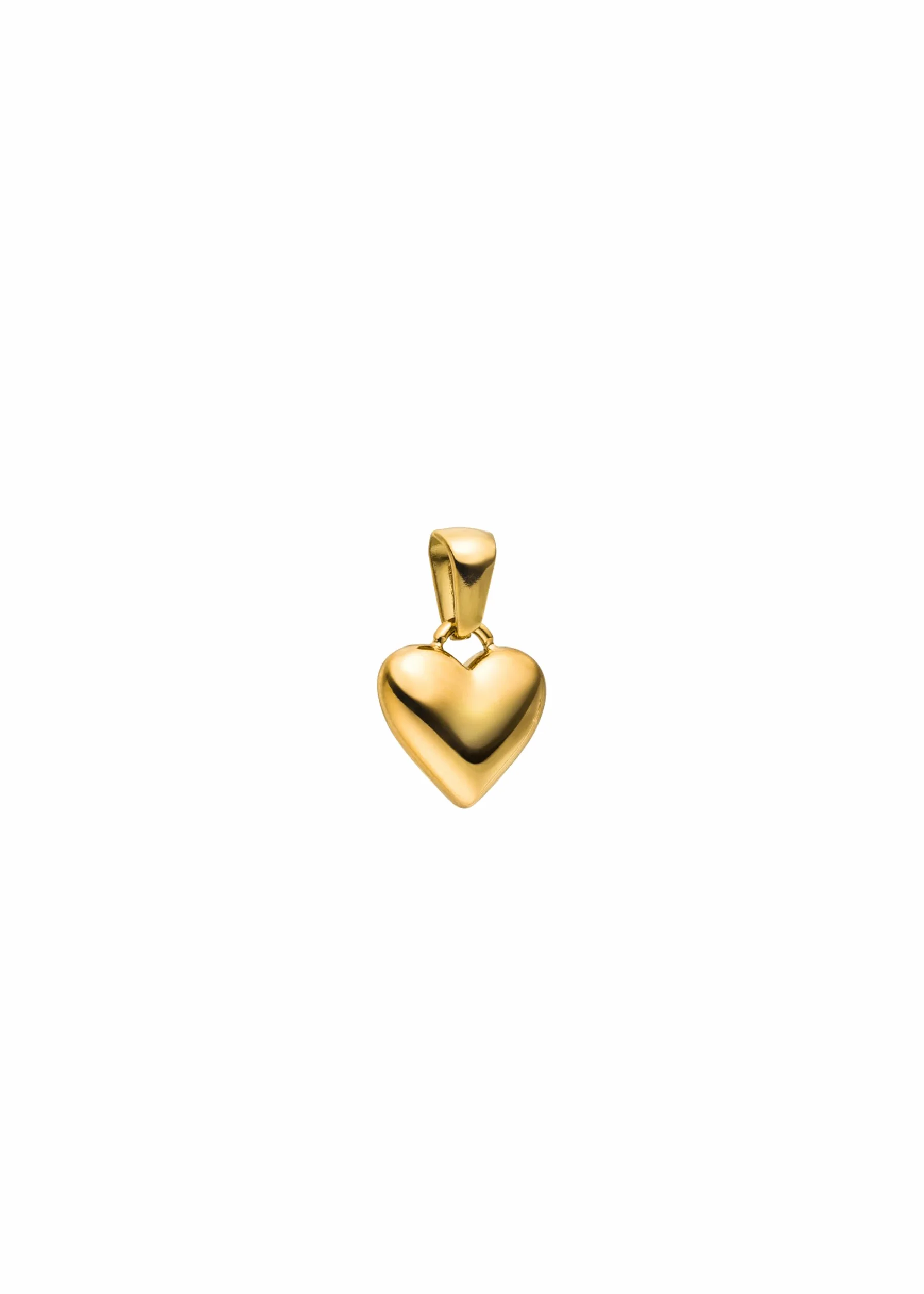 Purelei® Aloha Love Charm – wisiorek w kształcie serca ze stali nierdzewnej, pozłacany, symbol miłości i współczucia, 12,4 x 11,8 mm, złoty, srebrny/różowe złoto