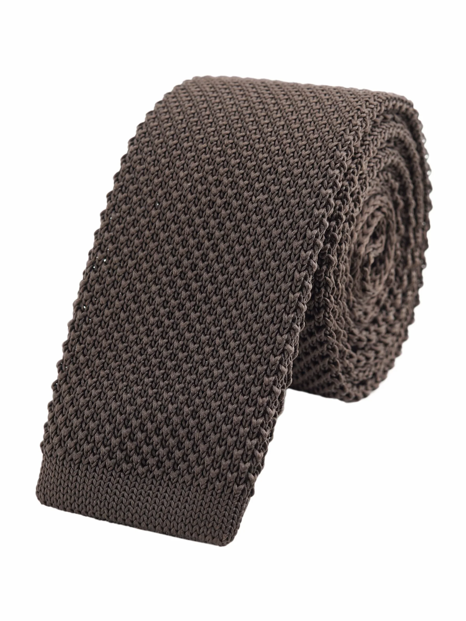Męski wąski krawat 5,7 cm, dziergany wąski krawat z dzianiny wąski krawat dzianina krawat dzianina krawat dzianina krawat retro vintage casual do biura Basic - jednokolorowy