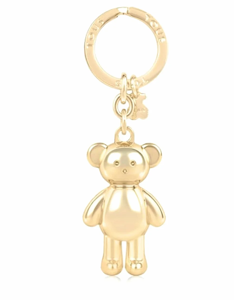 Tous Llavero Oso Teddy Bear Dorado Brelok, Złoty, 2 x 3,2 x 5,5 cm