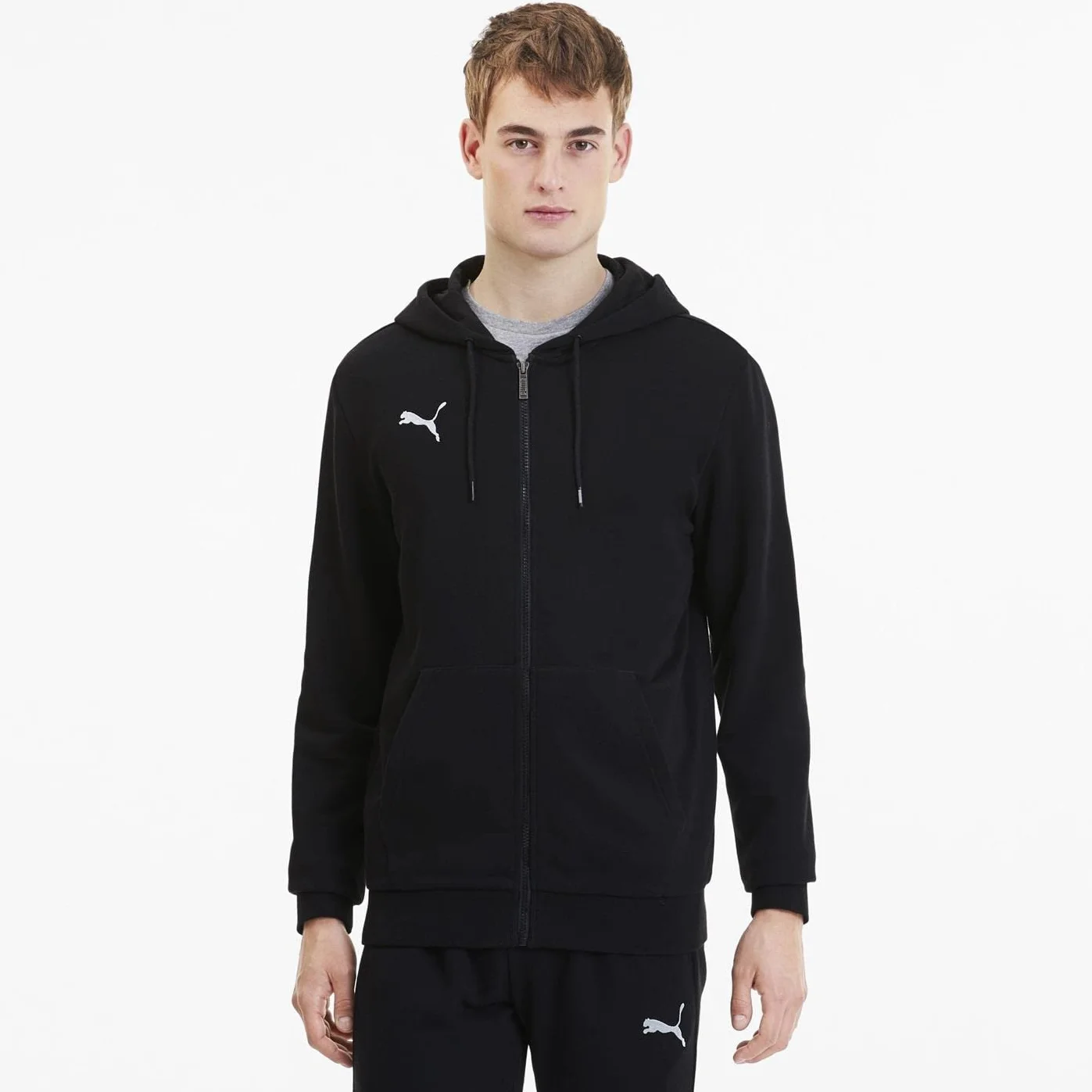 PUMA Herren teamGOAL 23 Casuals Hooded Jac Pullover, Black, XXL