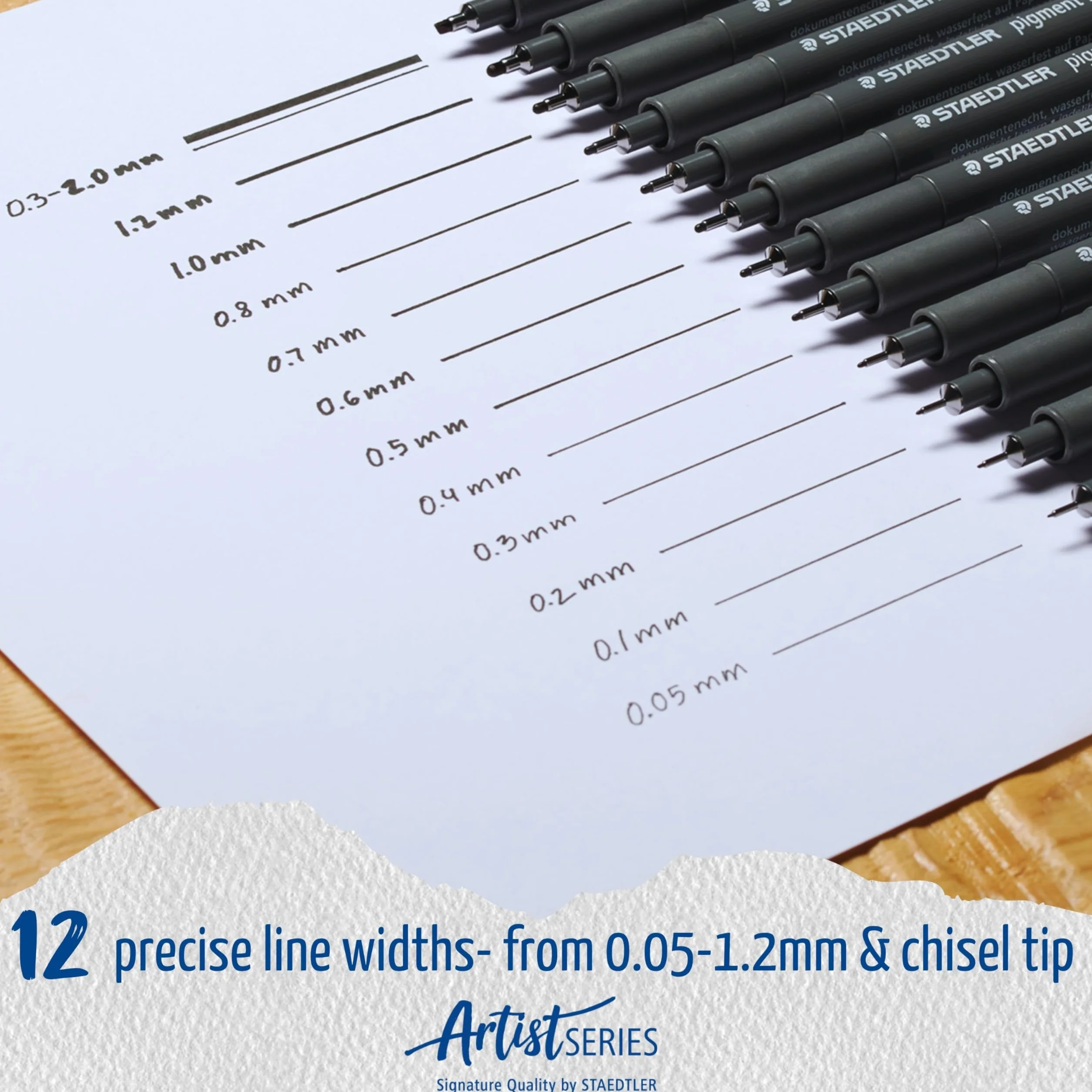 Staedtler 308 SB6P Zestaw Cienkopisów, Czarny, 6 sztuk