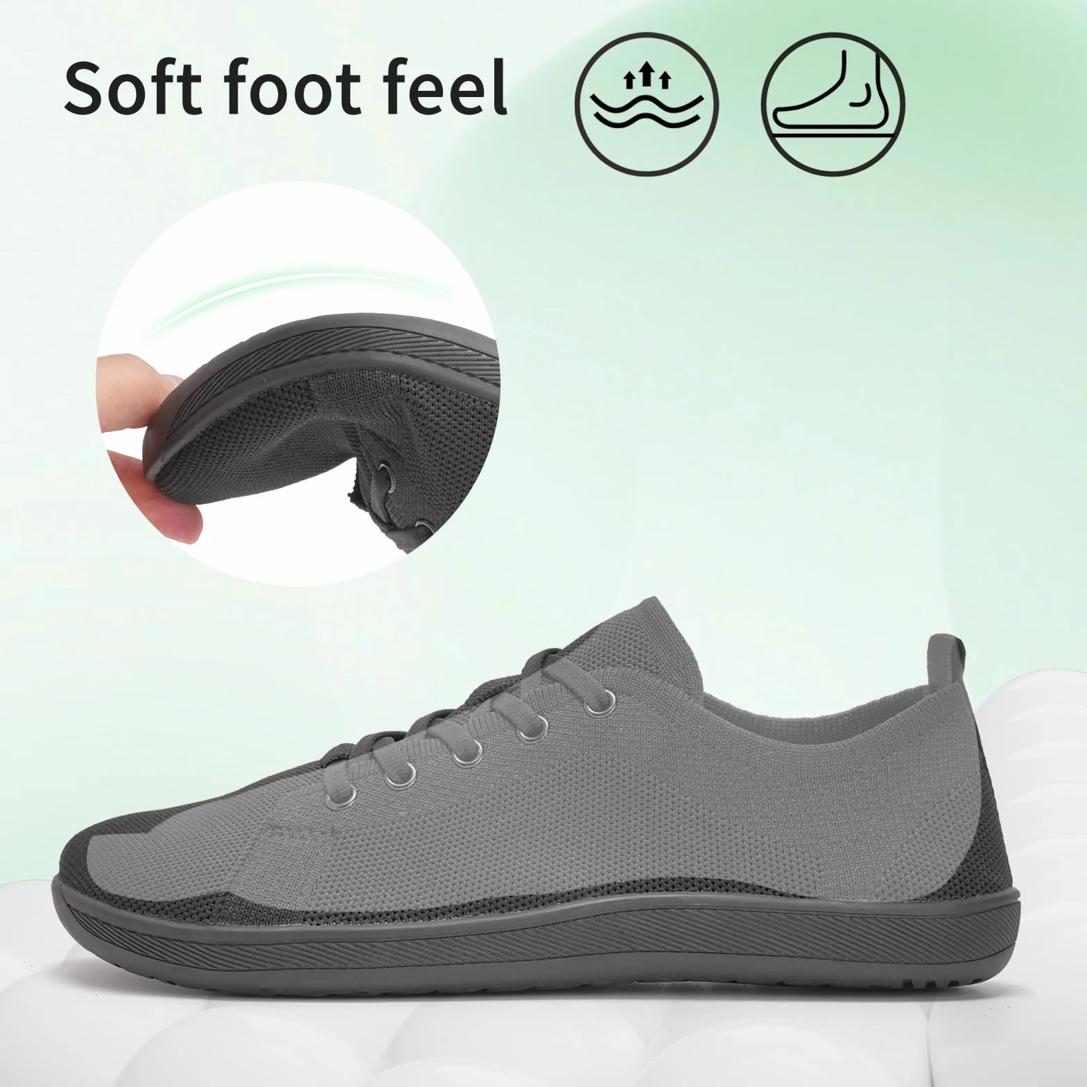 IceUnicorn Buty do chodzenia boso, szerokie, męskie, damskie, buty do biegania w terenie, minimalistyczne buty