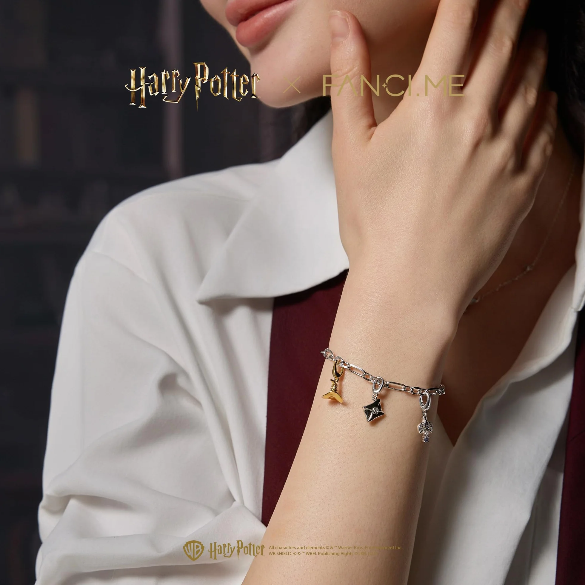 FANCIME X Harry Potter Collaboration – Hogwart Charms, srebro wysokiej próby, biżuteria dla kobiet i dziewcząt