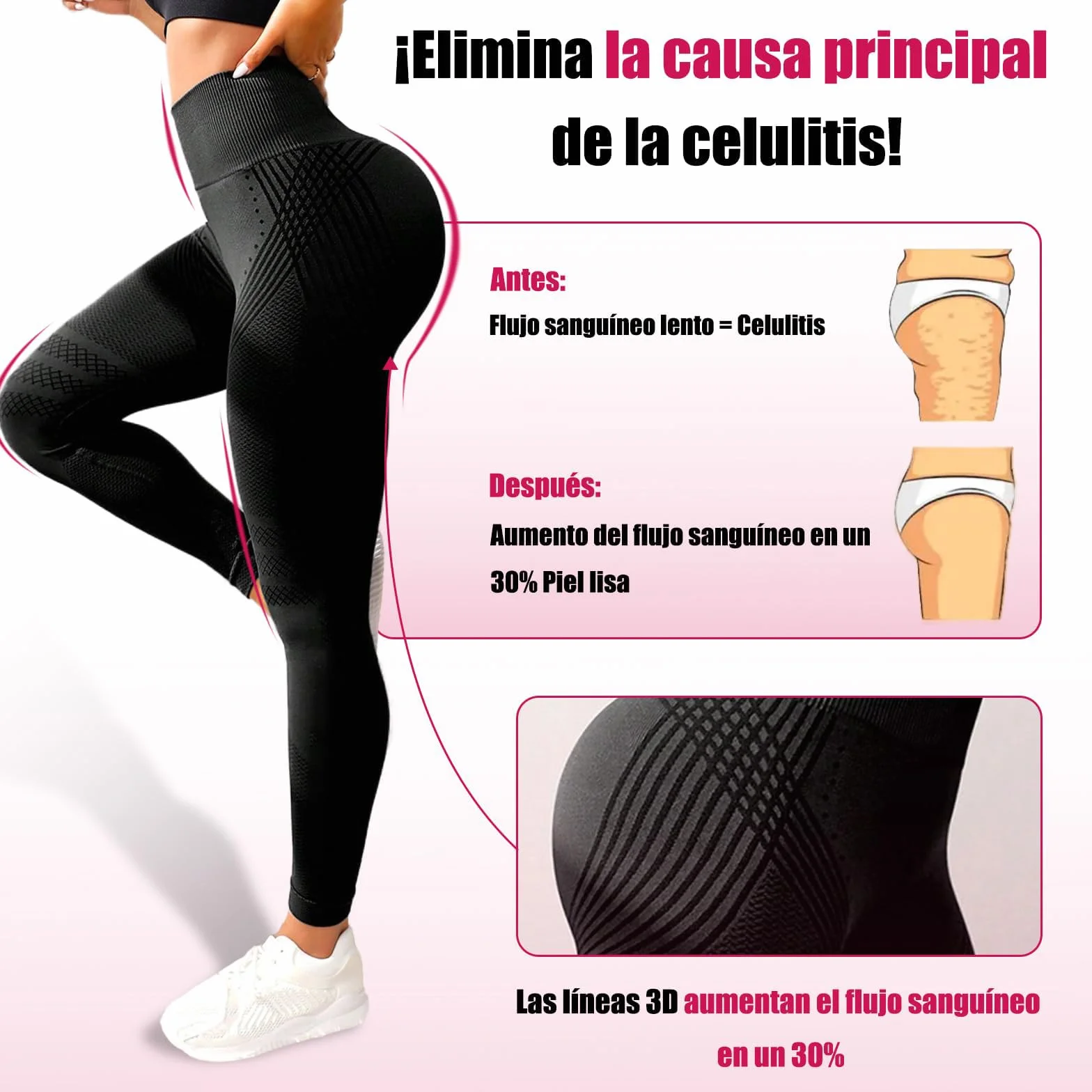 Legginsy dla kobiet UK 3D kompresyjne wyszczuplające spodnie do jogi, legginsy Cellumove wysoka talia, bezszwowa kontrola brzucha, nieprzezroczyste, modelujące figurę, podnoszące pośladki, fitness