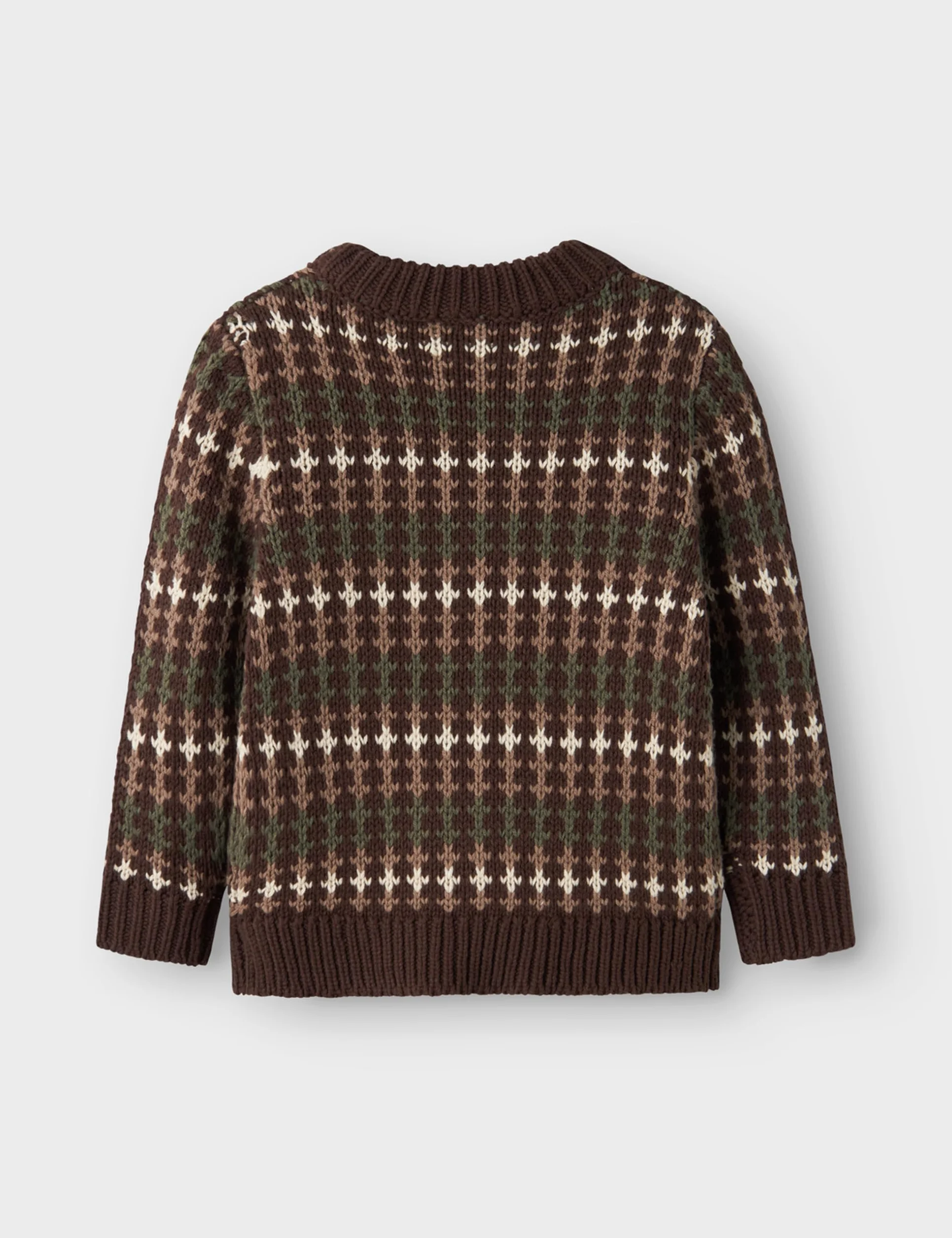 NAME IT Chłopięcy sweter z dzianiny Nmmopalse Ls Knit, Bracken, 104
