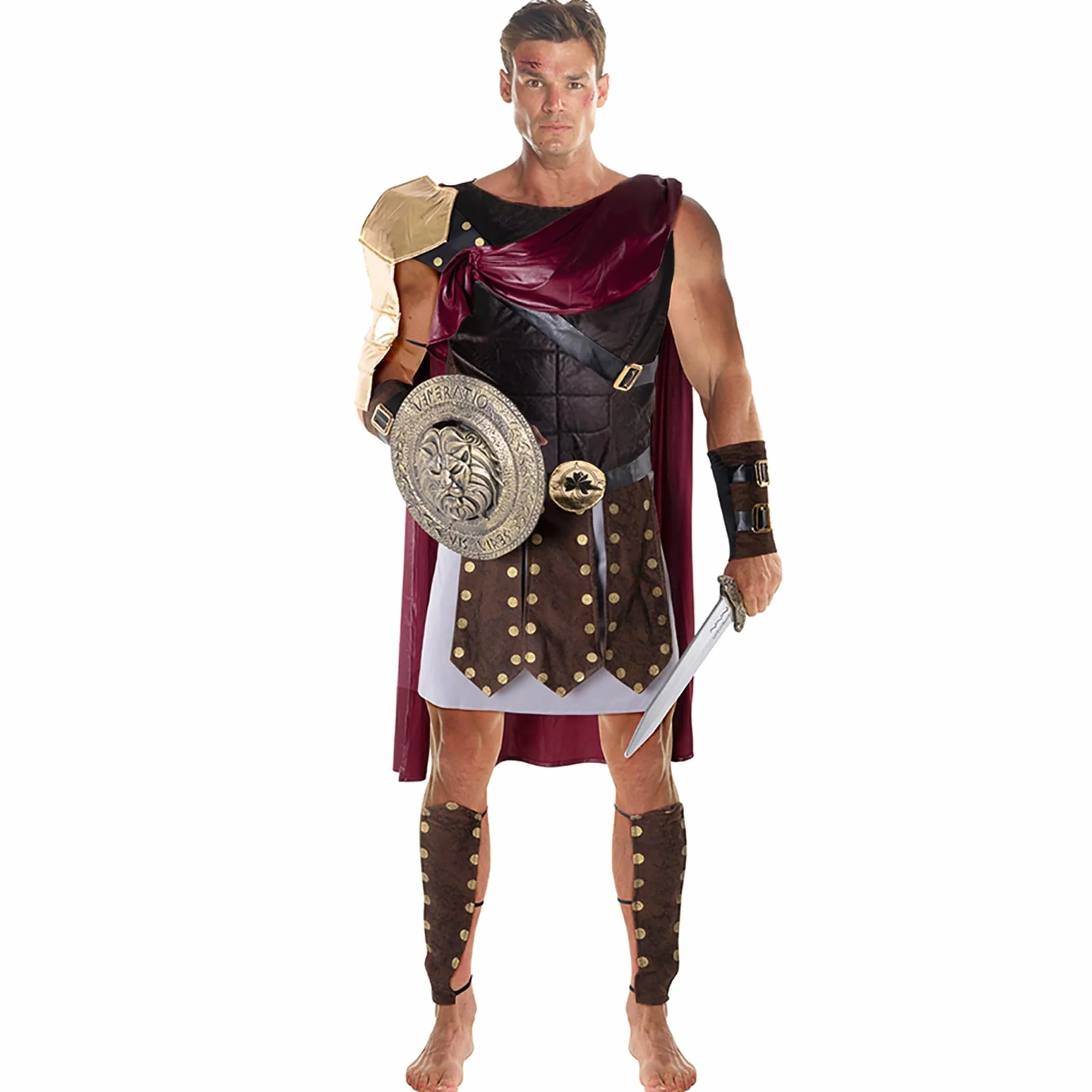 Morph Soldier Gladiator Kostium Dorosły, Brązowy - Duży