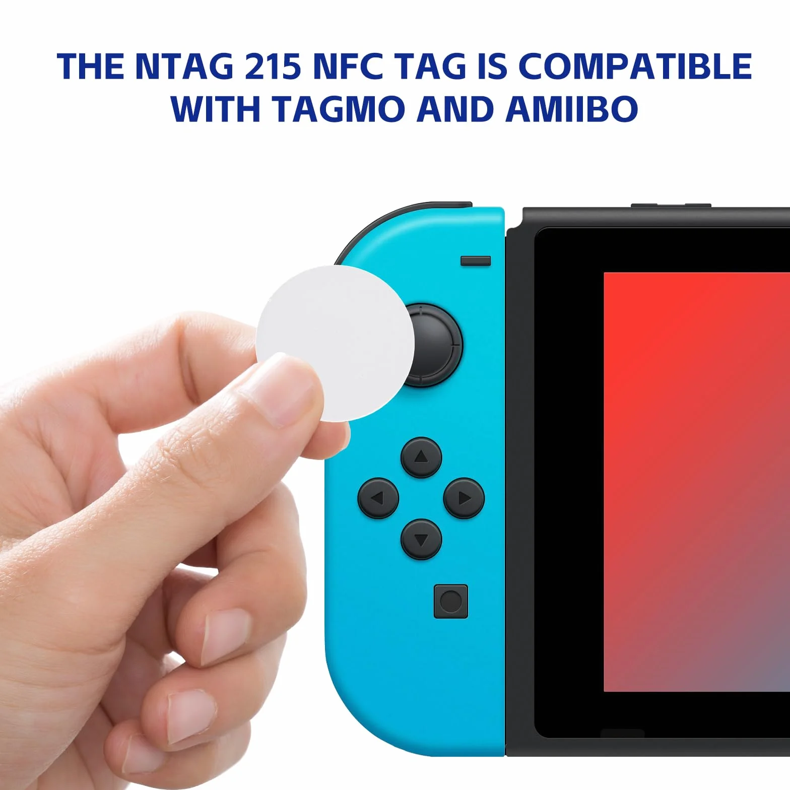 TNSLAND 50 sztuk znaczników NFC (25 mm), karty NFC z chipem NTAG215 do wielokrotnego zapisu, pamięć 504 bajtów, puste programowalne karty NFC, wizytówka do wszystkich telefonów i urządzeń