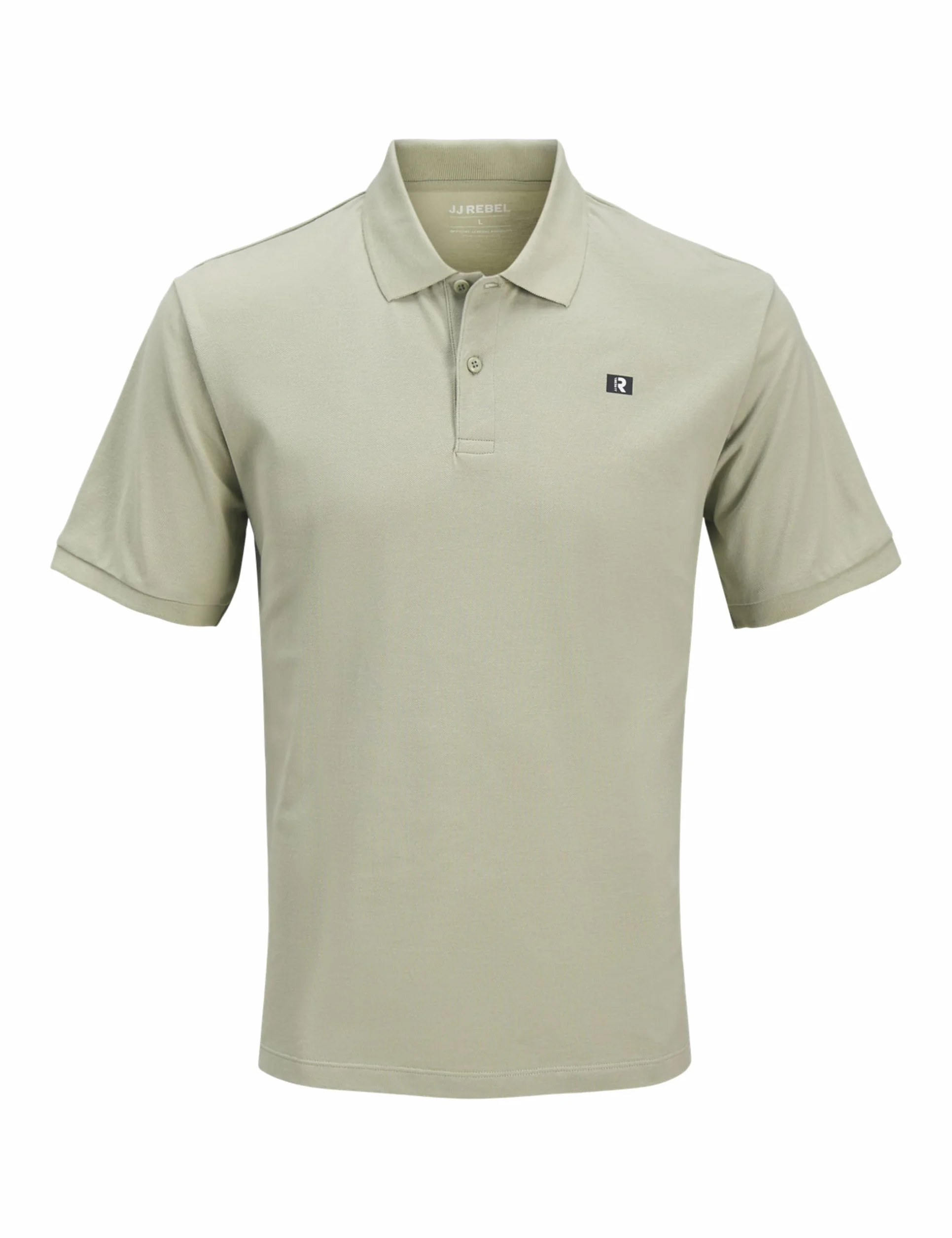 Jrebflag Rebel Logo Polo Ss, Desert Sage, L
