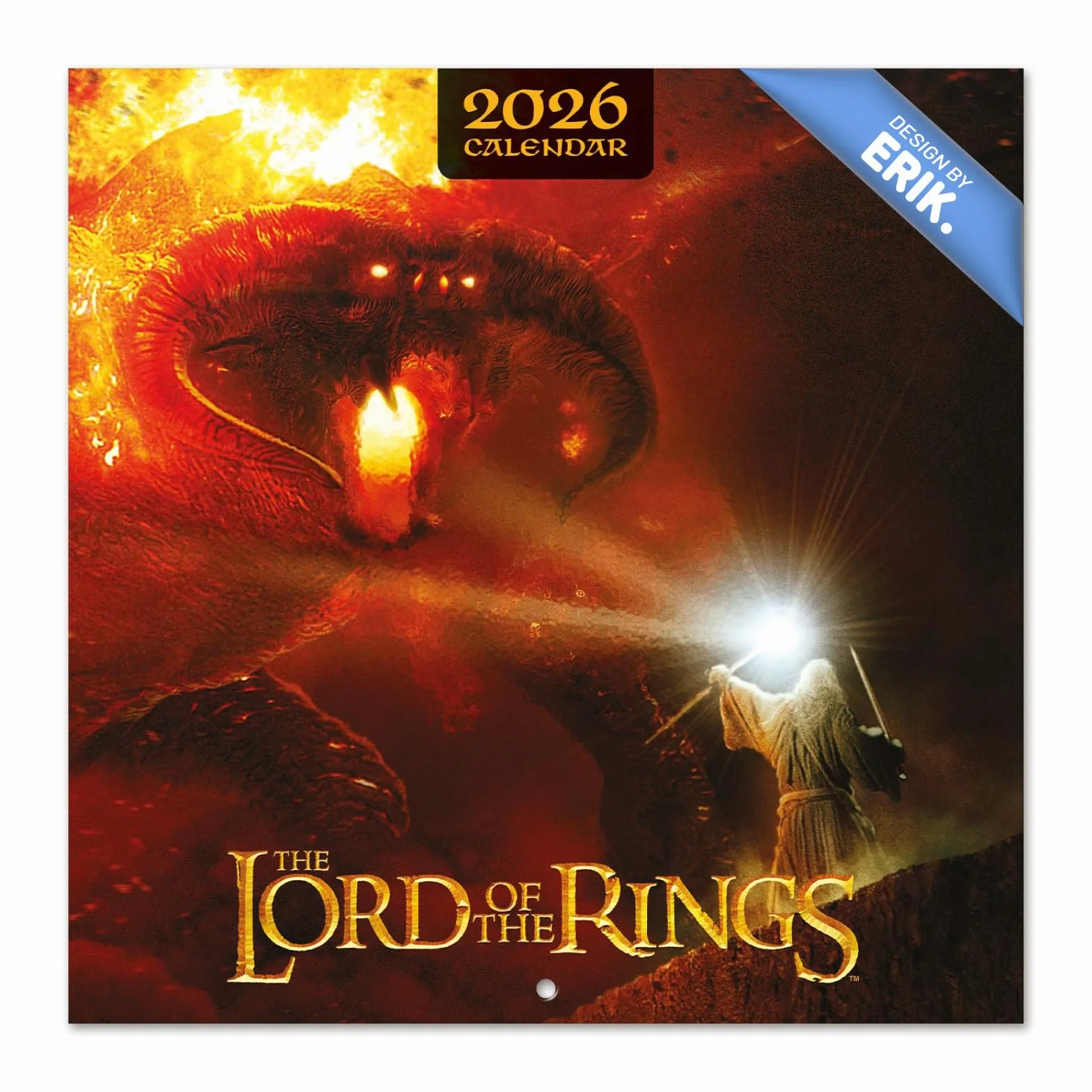 Grupo Erik Wall Calendar 2026 - The Lord of the Rings Calendar 2026 | Square 30 x 30 cm - 12 x 12 in Wall Planner, Family Planner Month To View | The Lord of the Rings Gifts, LOTR Gifts For Friends