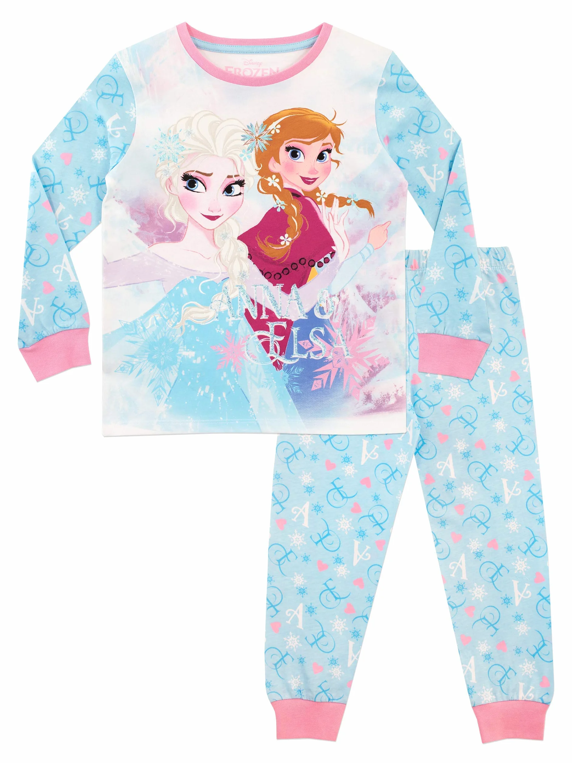 Disney Zestaw Piżama Królowa Śniegu Dziewczyna Frozen