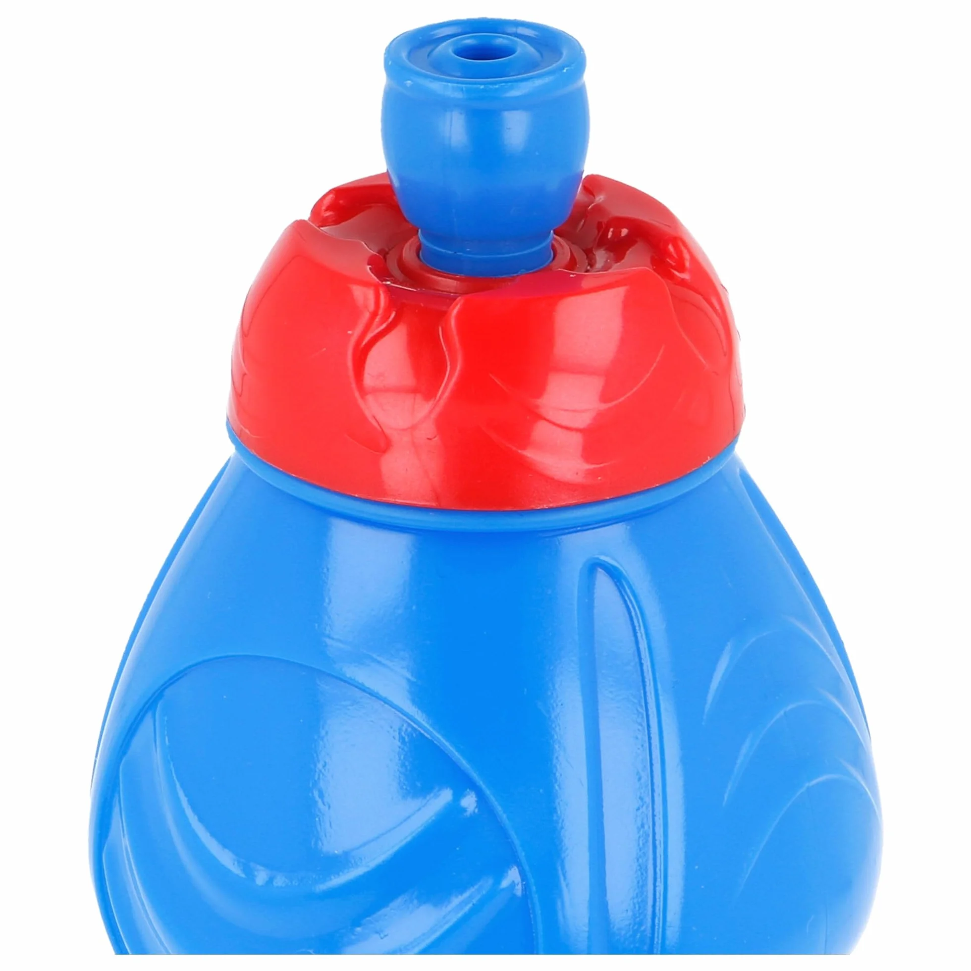 Stor Oryginalna plastikowa butelka Sega Sonic dla dzieci 400 ml bez BPA i nasadki ociekowej, antypoślizgowej opaski i ergonomicznego kształtu.