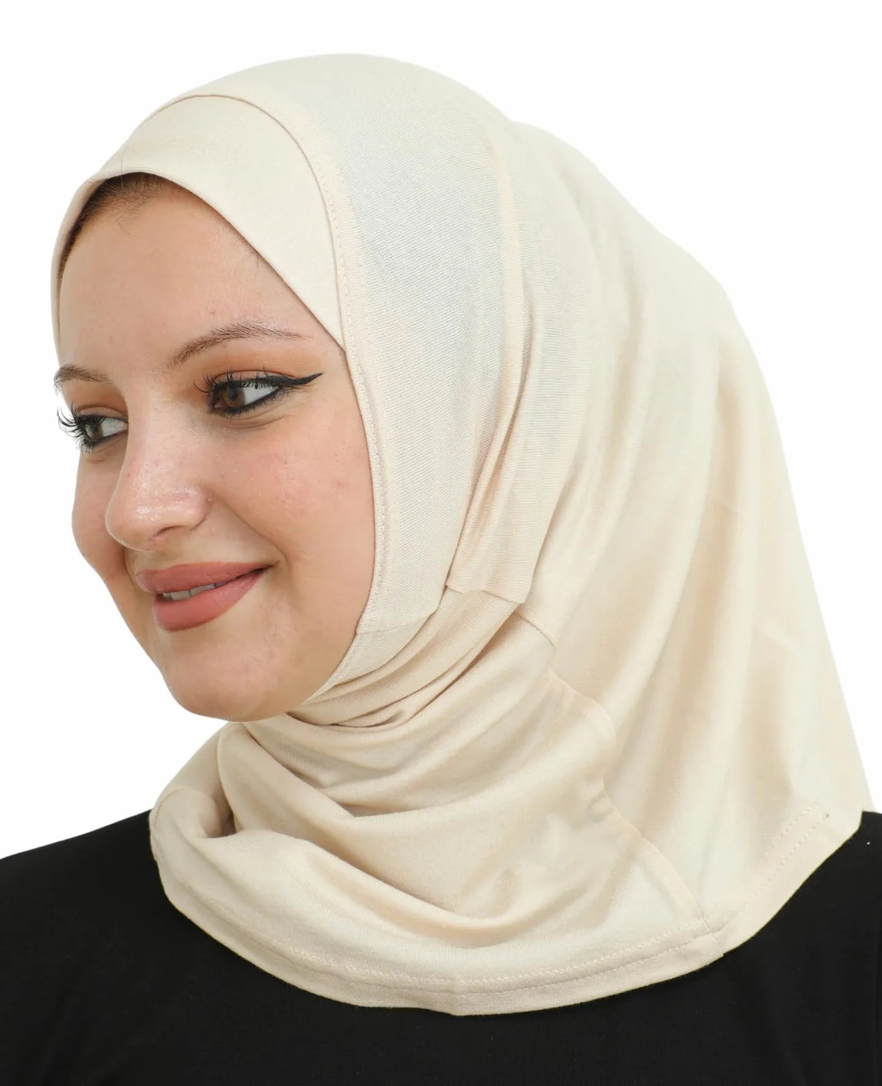 Prien Sportowy natychmiastowy hidżab dla kobiet, muzułmański bawełniany turban, miękki szalik na głowę, gotowy do noszenia hidżab ubrania modlitewne, odzież islamska