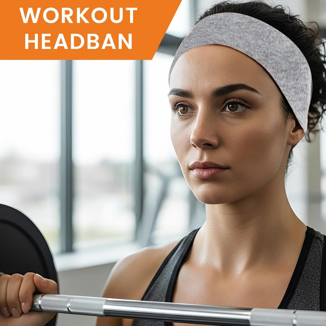 6 sztuk Opaska do włosów Kobiety Mężczyźni Opaski do włosów Kobiety Elastyczna opaska do włosów Kobiety Antypoślizgowa opaska na głowę Sport Joga Fitness Opaski do włosów Unisex Akcesoria do