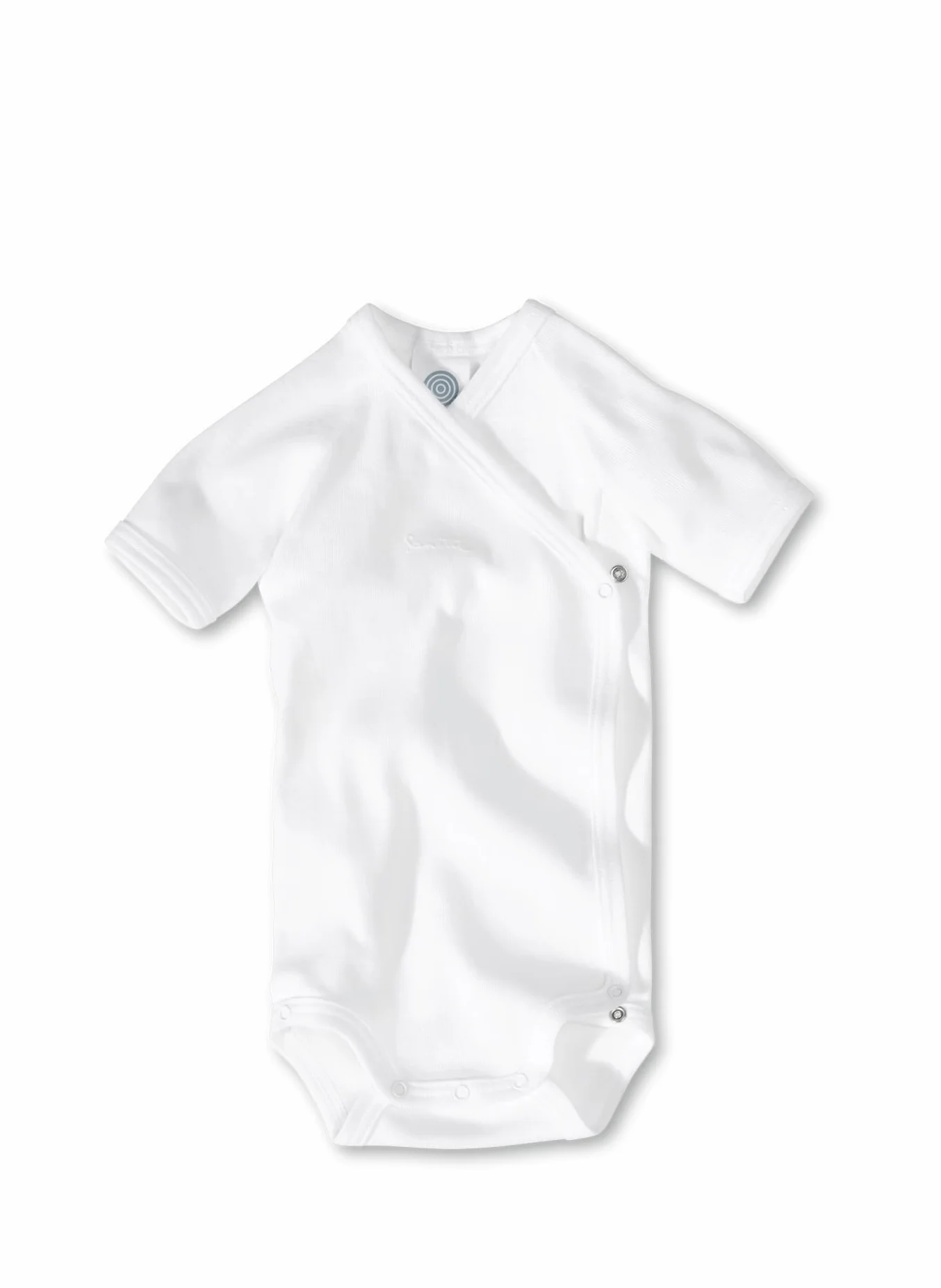 Sanetta 302200 – body z krótkim rękawem, Basic Collection, Organic Cotton białe
