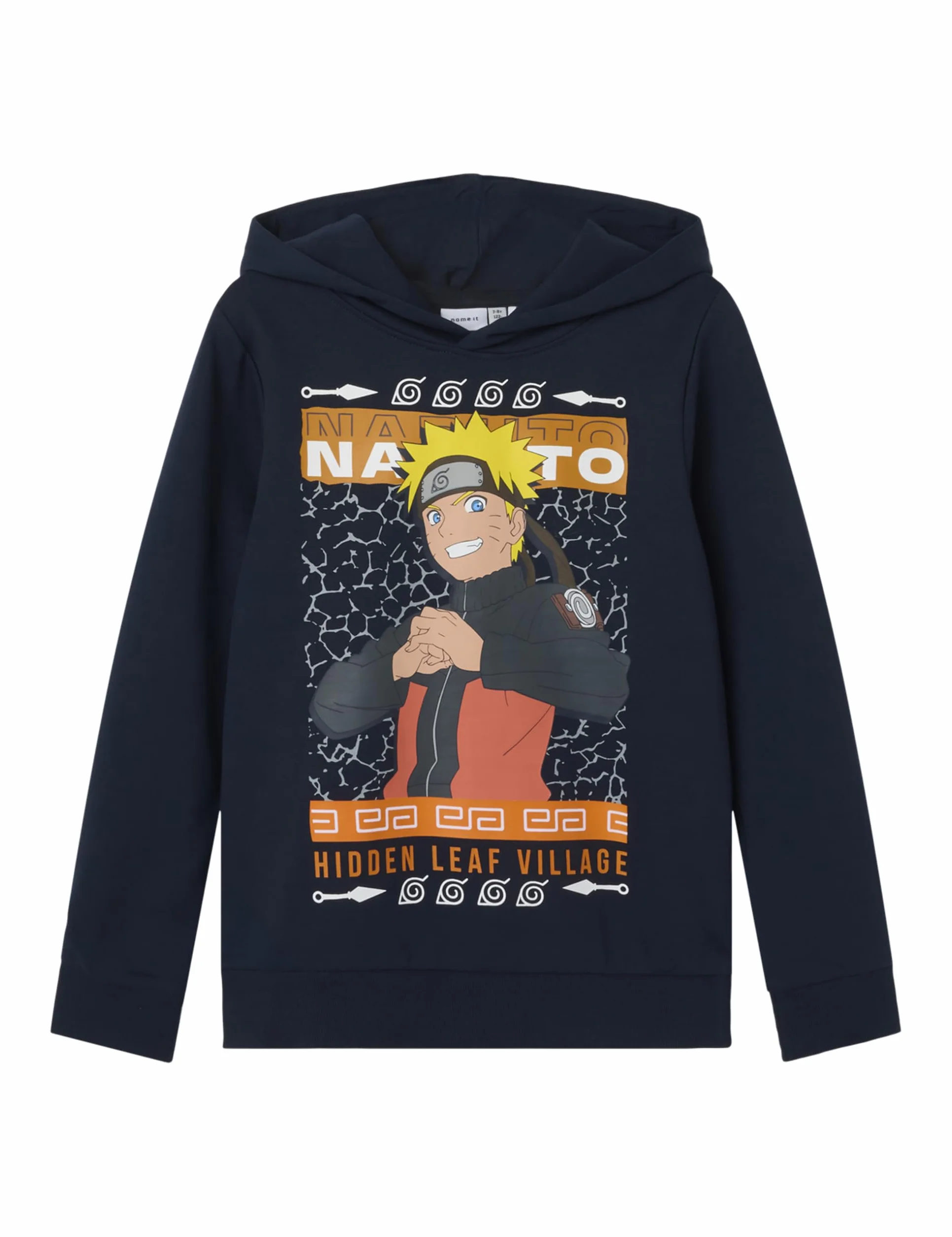 NAME IT Bluza sportowa Chłopcy Nkmjakari Naruto Sweat Wh Bru Noos Bio (1 w zestawie)