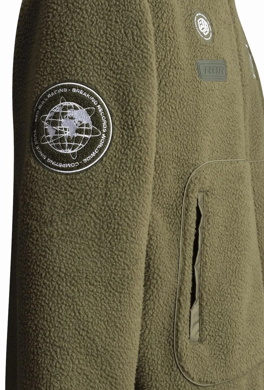 Męska bluza polarowa EXPLORER, zielona (MILITARY GREEN), S, Zielony (wojskowa zieleń), S