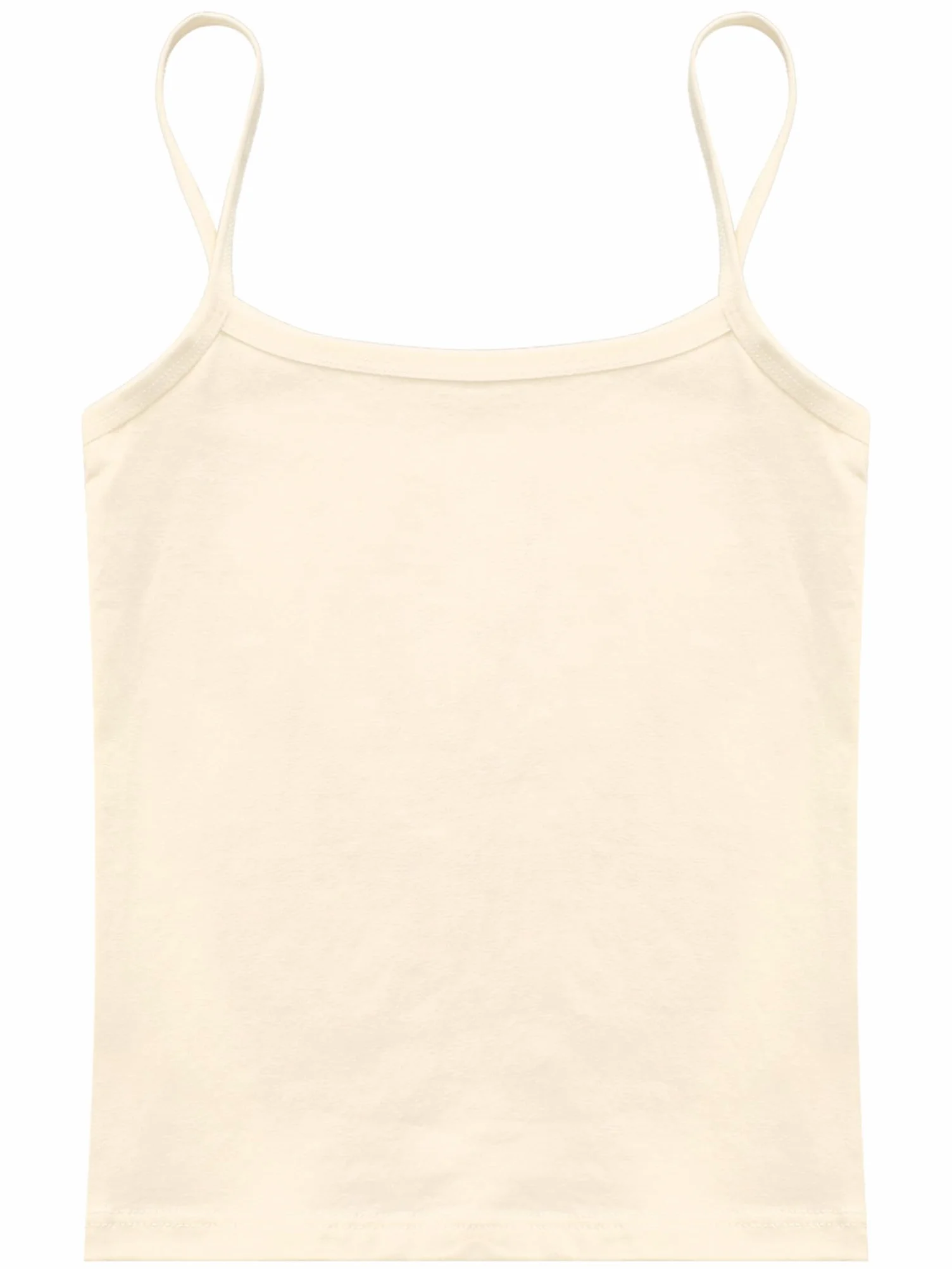 TTAO Dziewczęce bawełniane podkoszulki na ramiączkach spaghetti, top jednokolorowy, koszulka Cami, odzież sportowa, tank topy, trening, balet, braletka, gimnastyka, trening