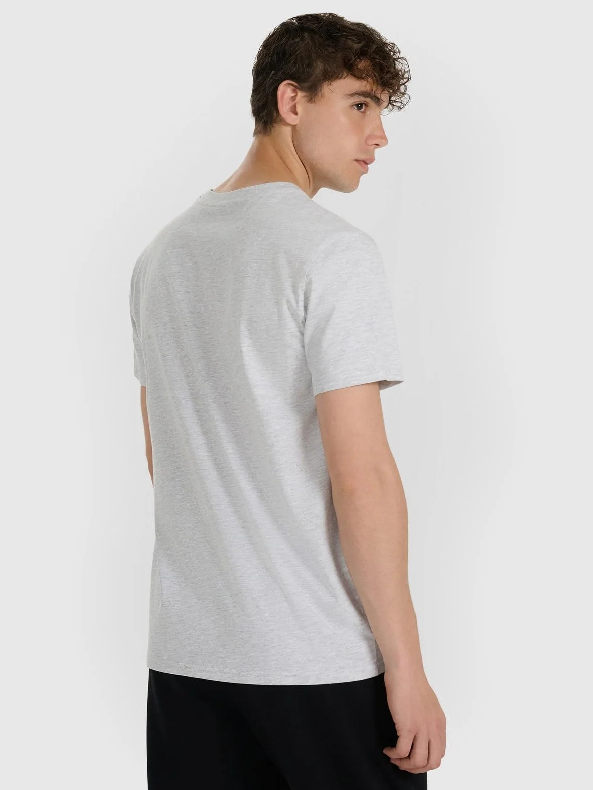 4F T-shirt regular z nadrukiem męski