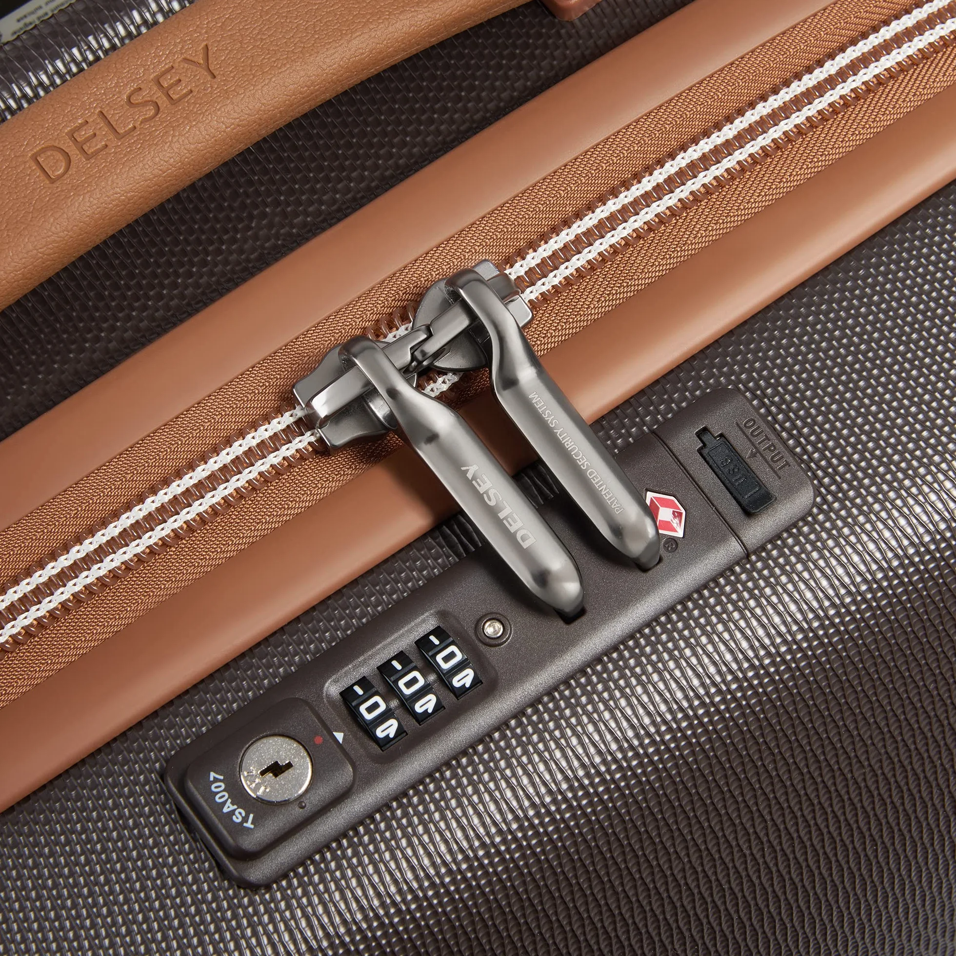 DELSEY PARIS Chatelet Air 2.0 Hardside Luggage with Spinner Wheels, Chocolate Brown, 2 Piece Set, (20/Backpack)
